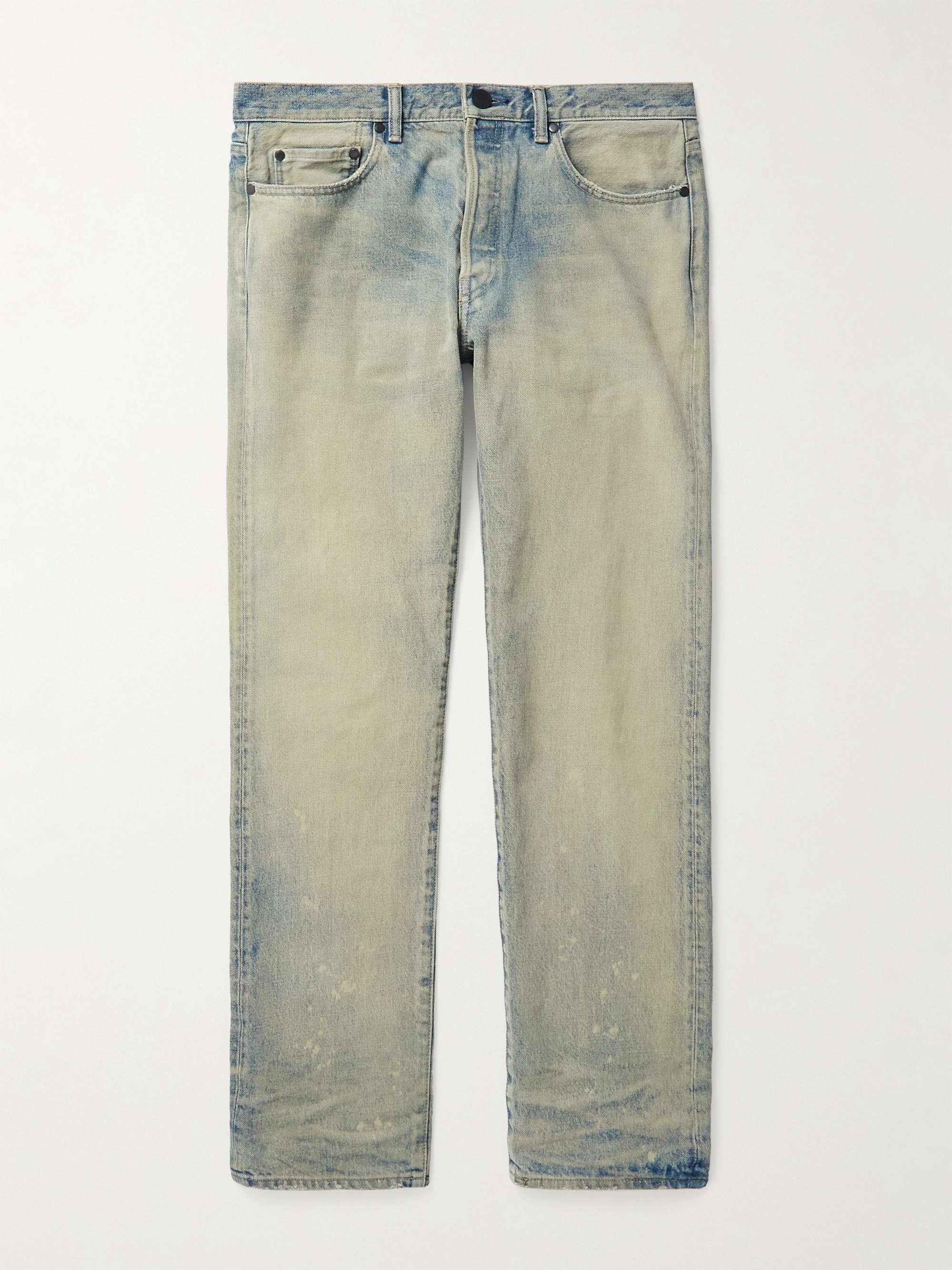JOHN ELLIOTT The Daze Slim-Fit Bleached Denim Jeans | MR PORTER