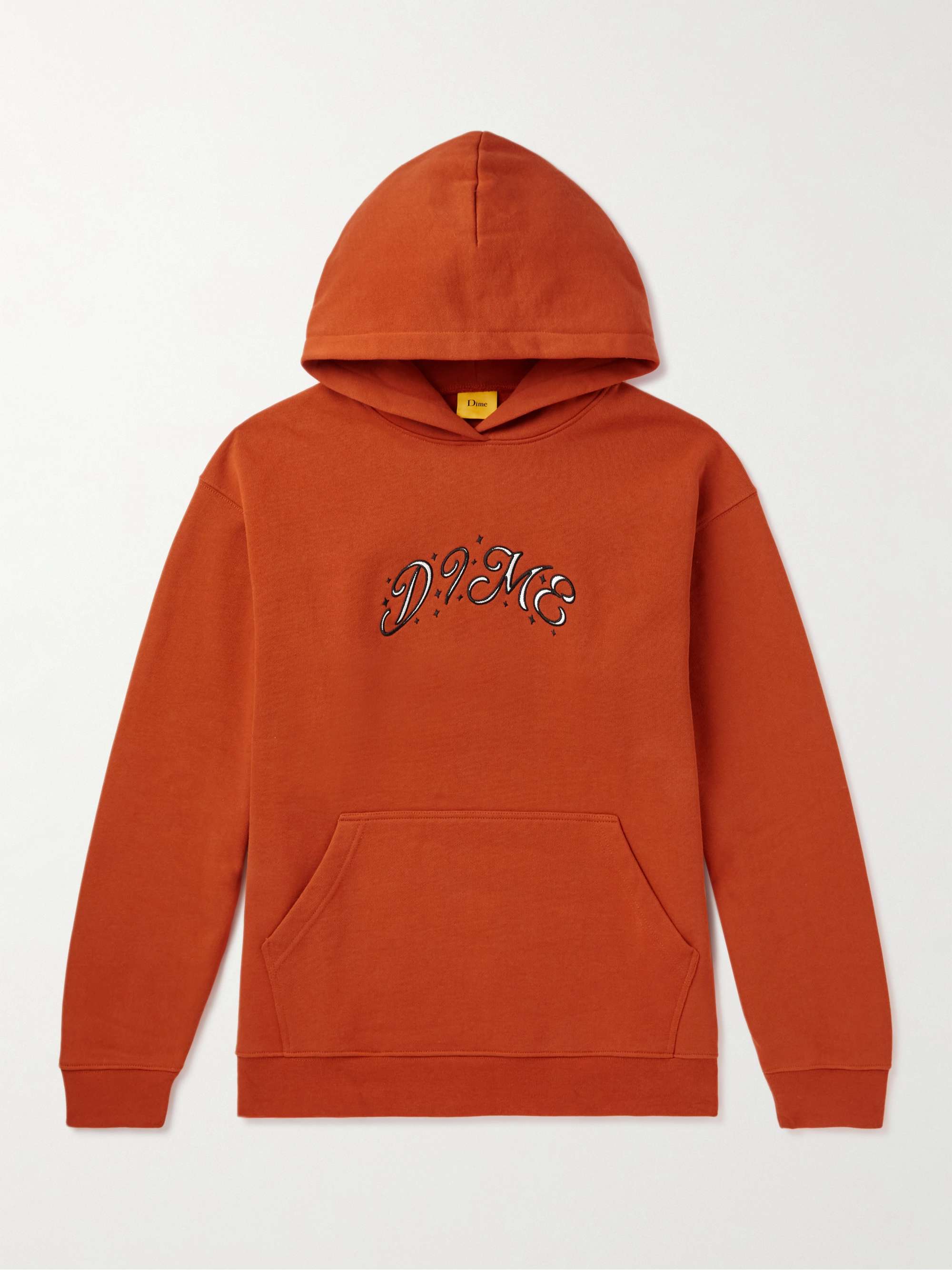 DIME Sparkle Logo-Embroidered Cotton-Jersey Hoodie | MR PORTER