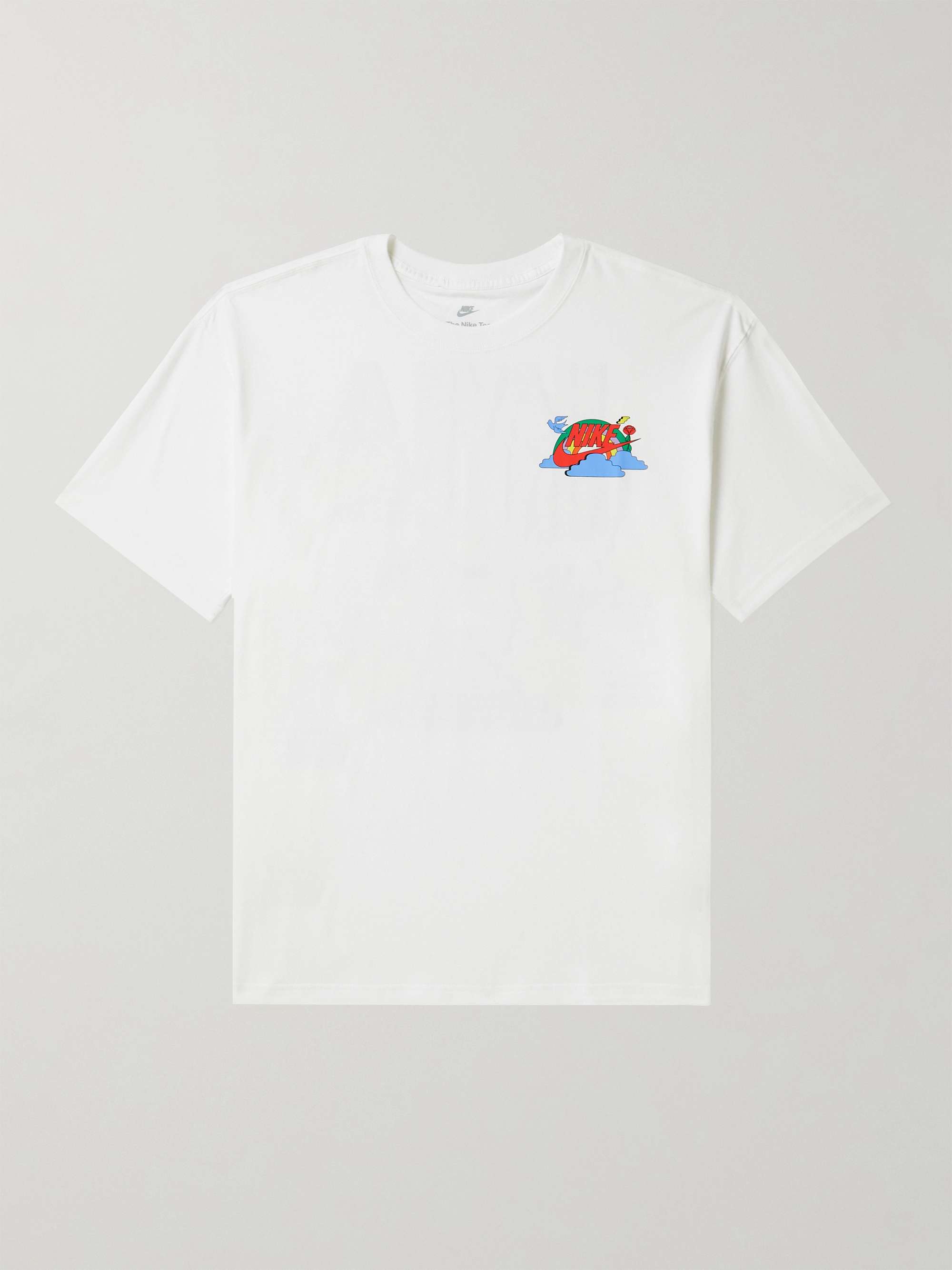 White Max 90 Printed Cotton-Jersey T-Shirt | NIKE | MR PORTER