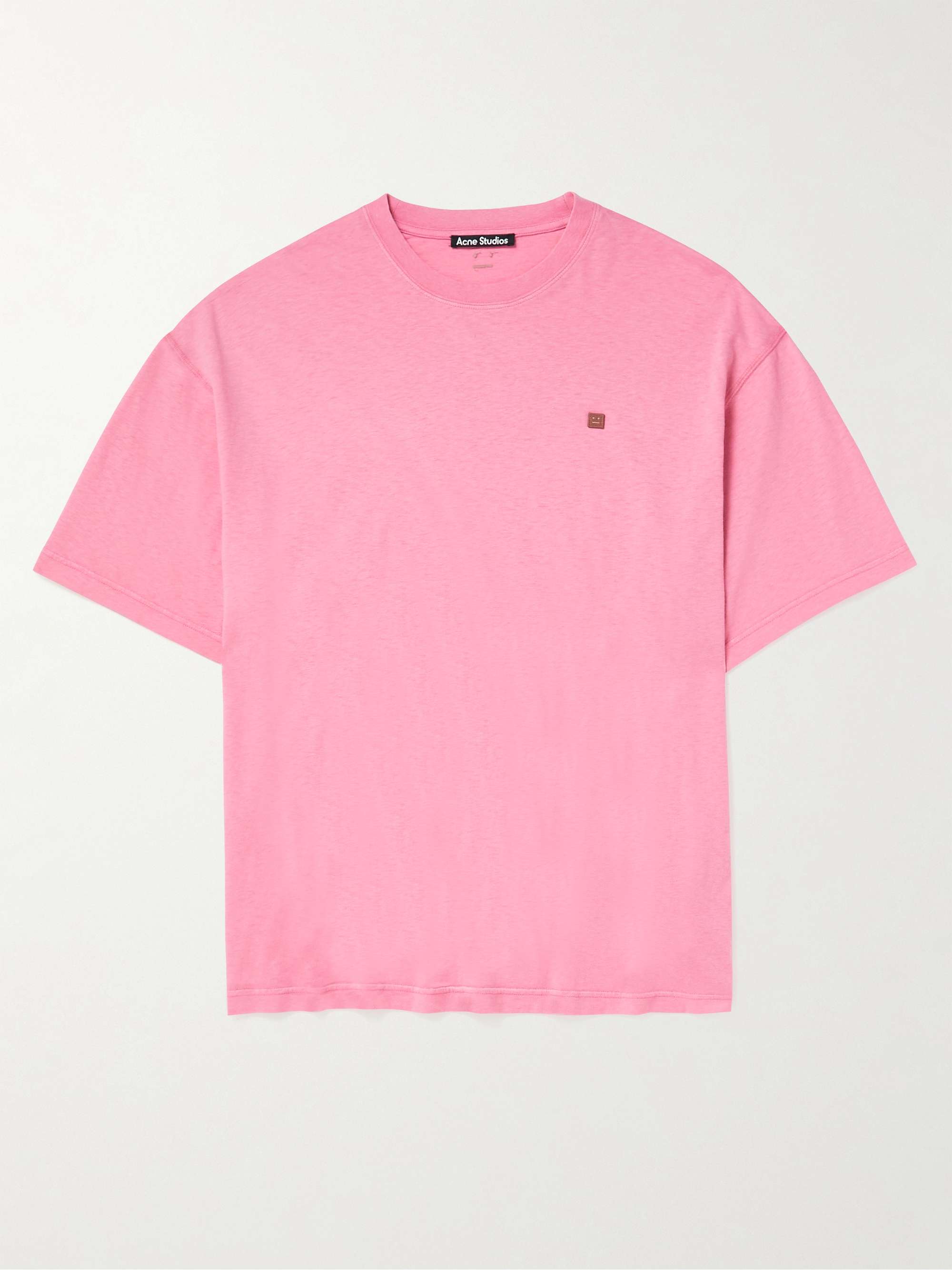 ACNE STUDIOS Exford Logo-Appliquéd Garment-Dyed Cotton-Jersey T-Shirt for  Men | MR PORTER