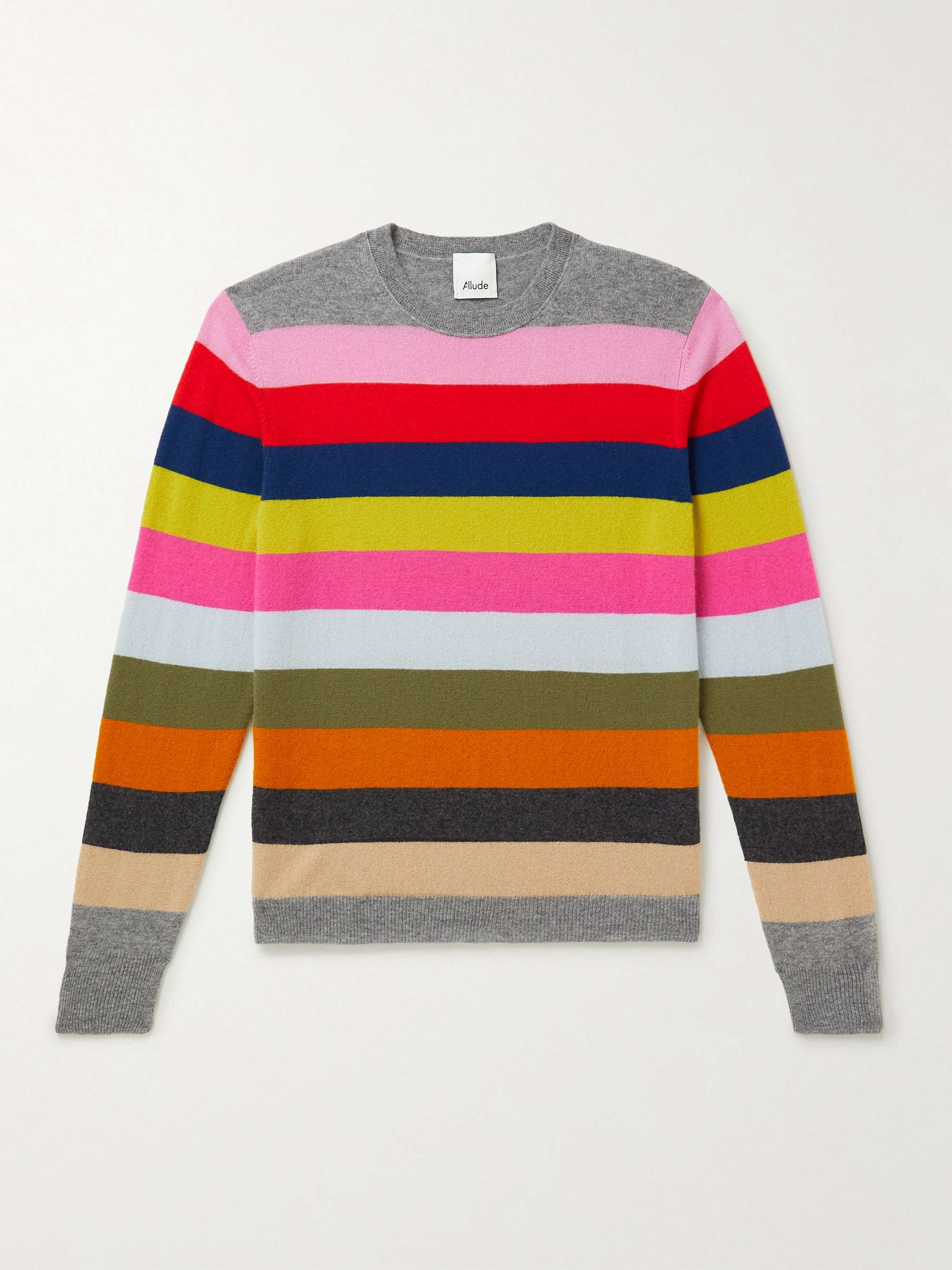 ALLUDE Striped Cashmere Sweater | MR PORTER
