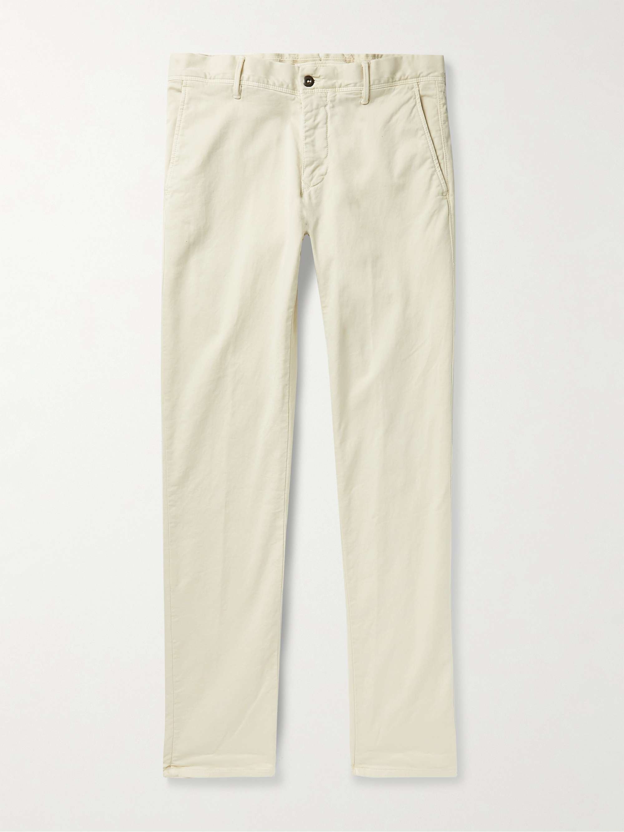 INCOTEX Slim-Fit Stretch Cotton-Blend Trousers | MR PORTER