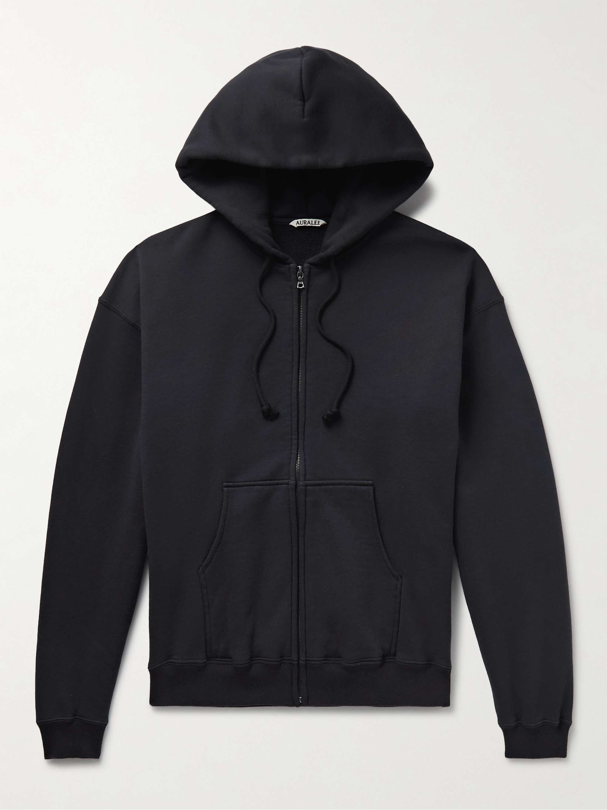 AURALEE Cotton-Jersey Zip-Up Hoodie | MR PORTER