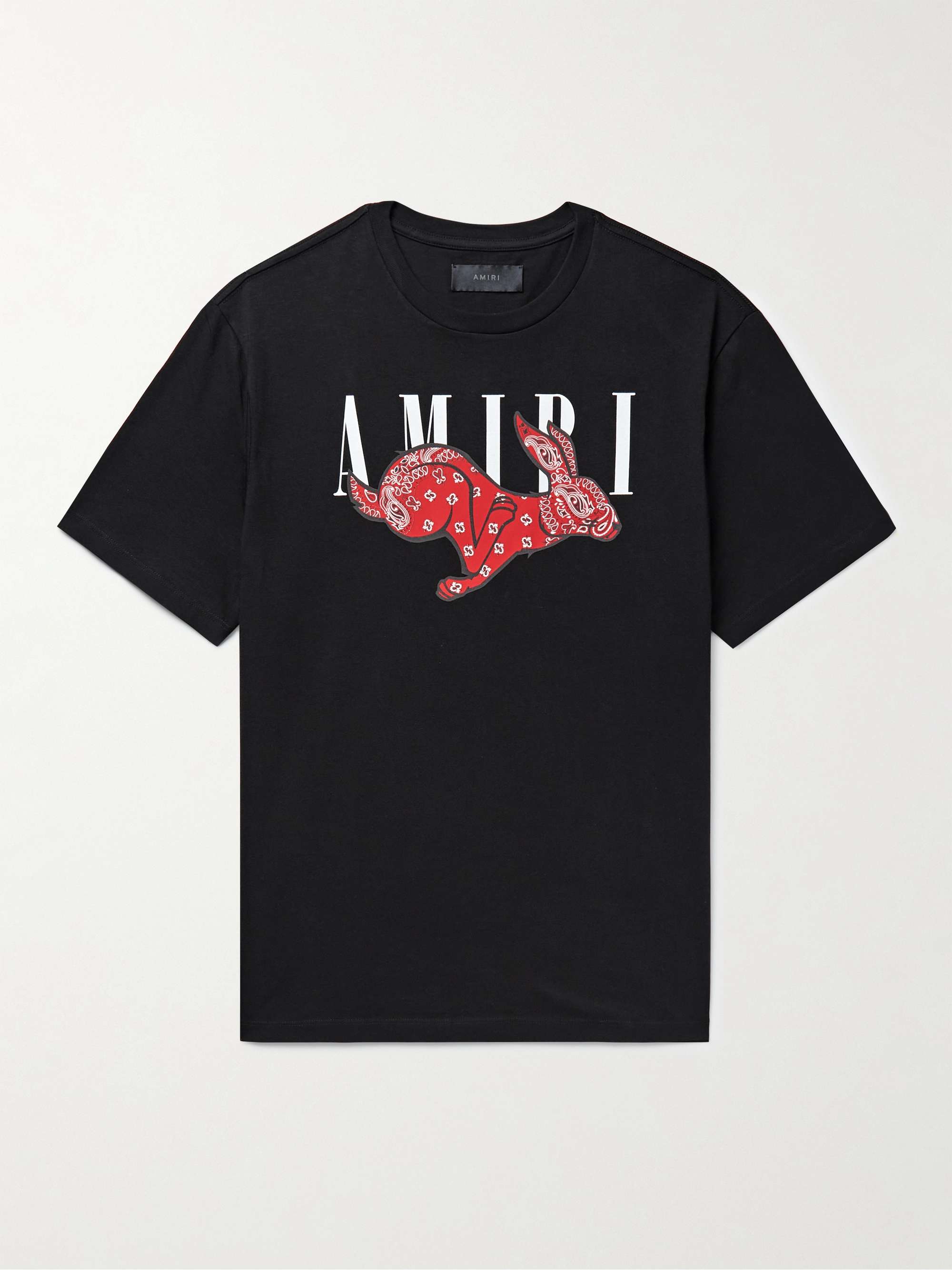 AMIRI Logo-Print Cotton-Jersey T-Shirt for Men | MR PORTER