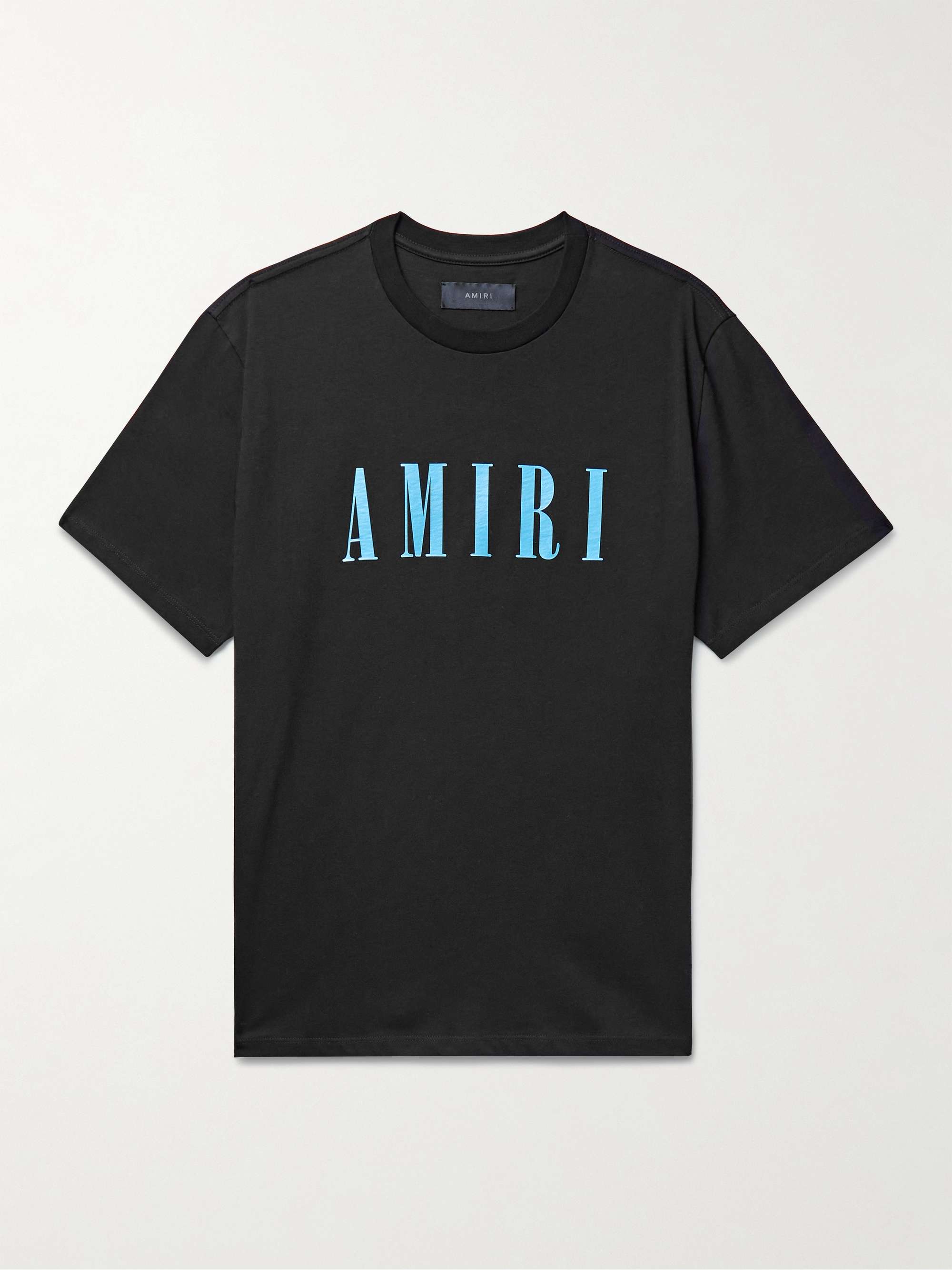 Black Logo-Print Cotton-Jersey T-Shirt | AMIRI | MR PORTER
