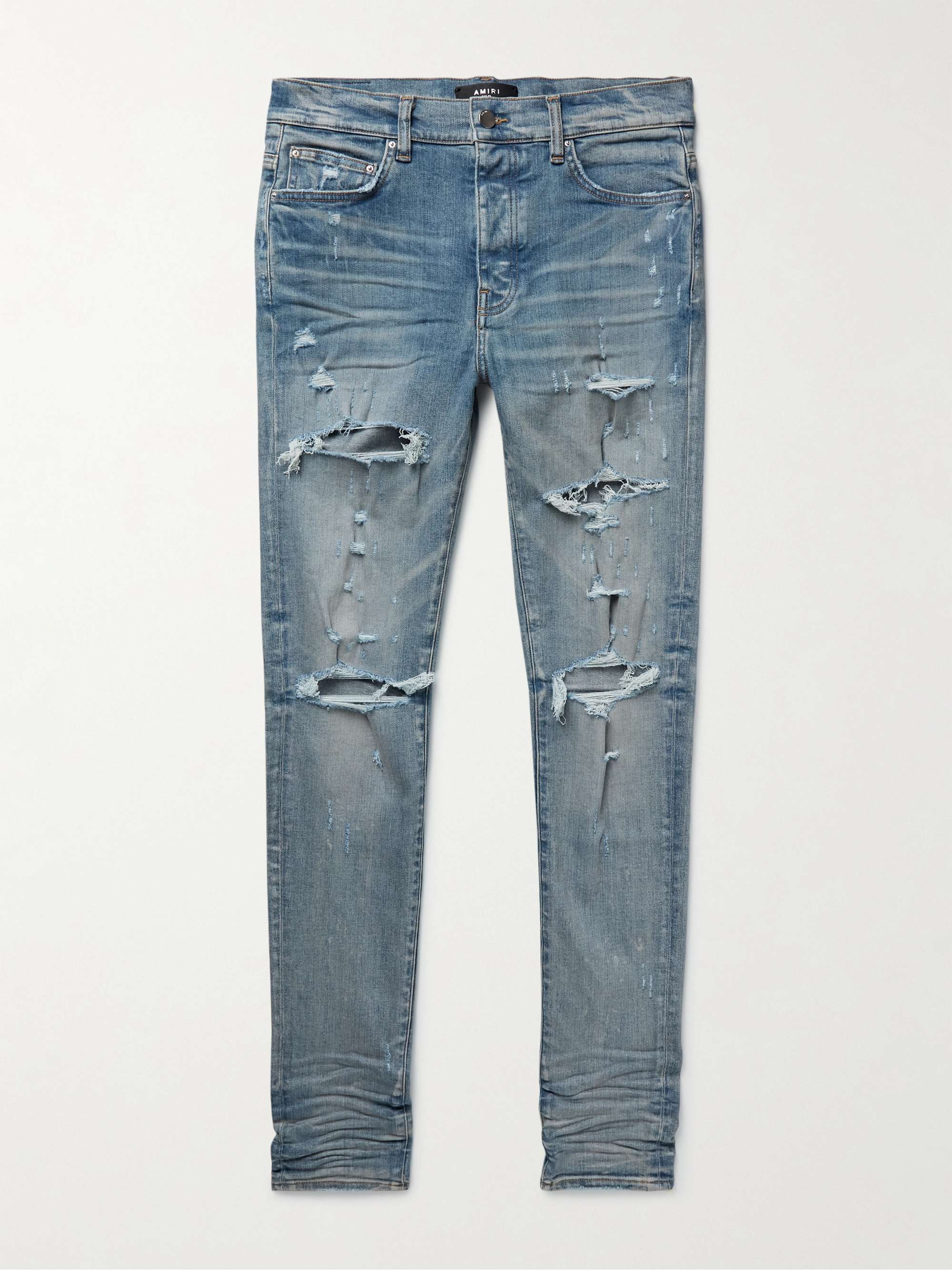 AMIRI Thrasher Plus Skinny-Fit Distressed Jeans for Men | MR PORTER