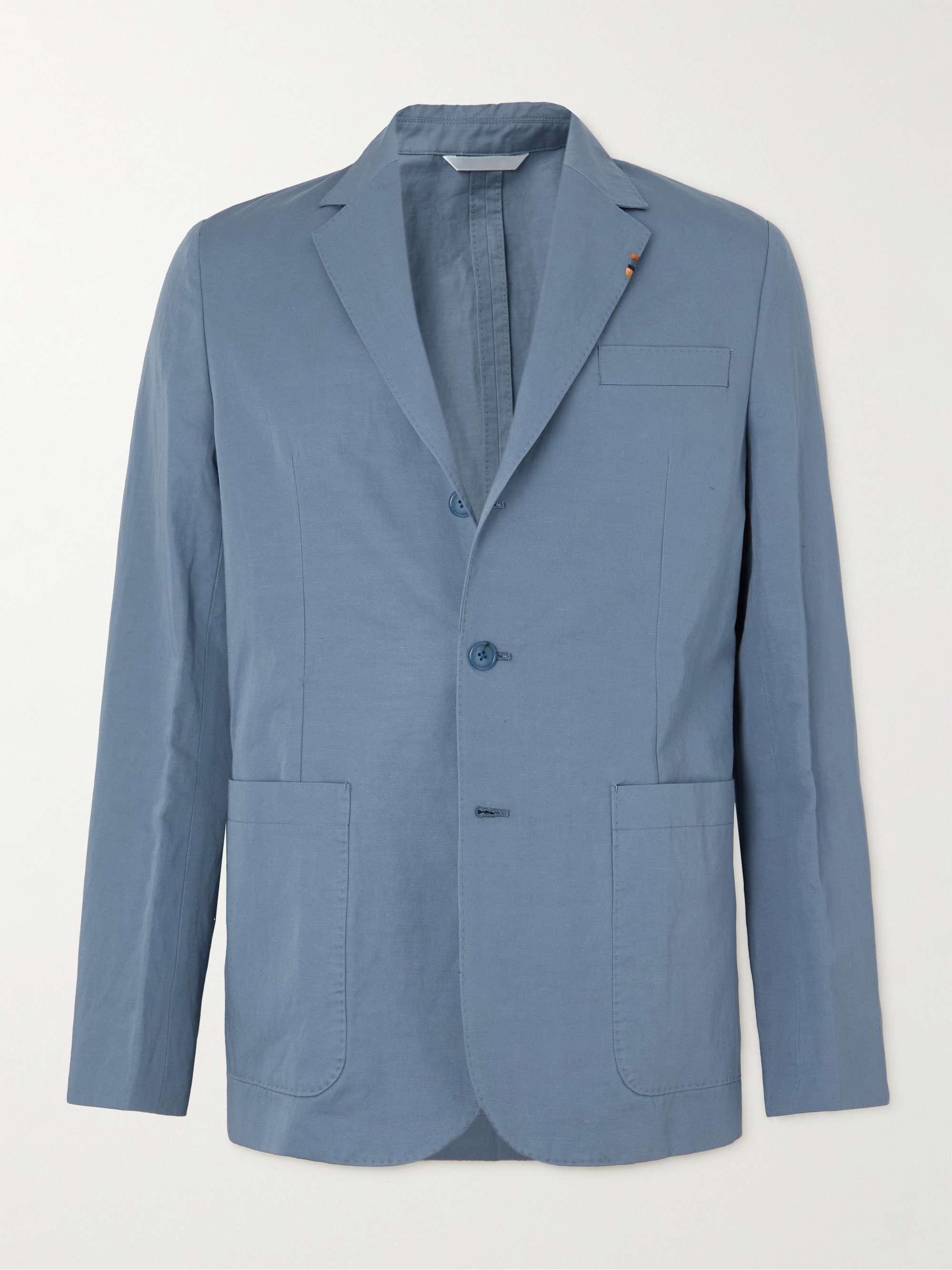 Light blue Slim-Fit Cotton and Linen-Blend Suit Jacket | PAUL SMITH | MR  PORTER