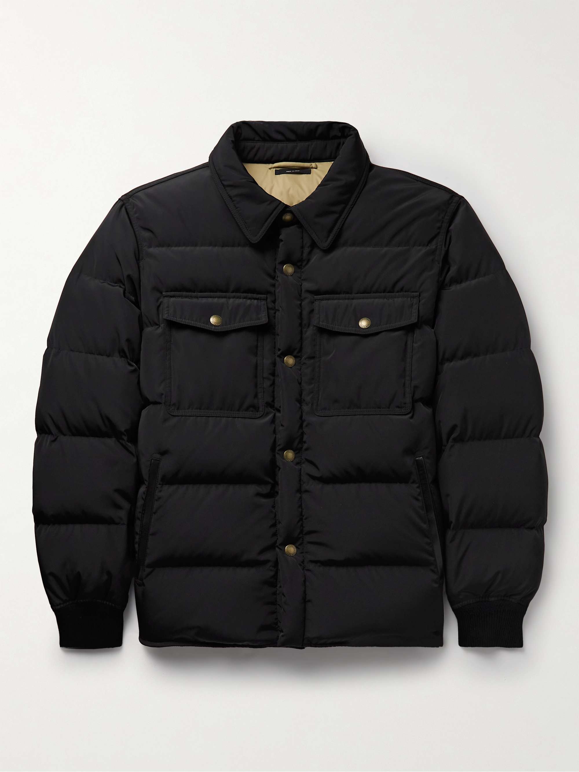 TOM FORD Quilted Shell Down Shirt Jacket for Men | MR PORTER