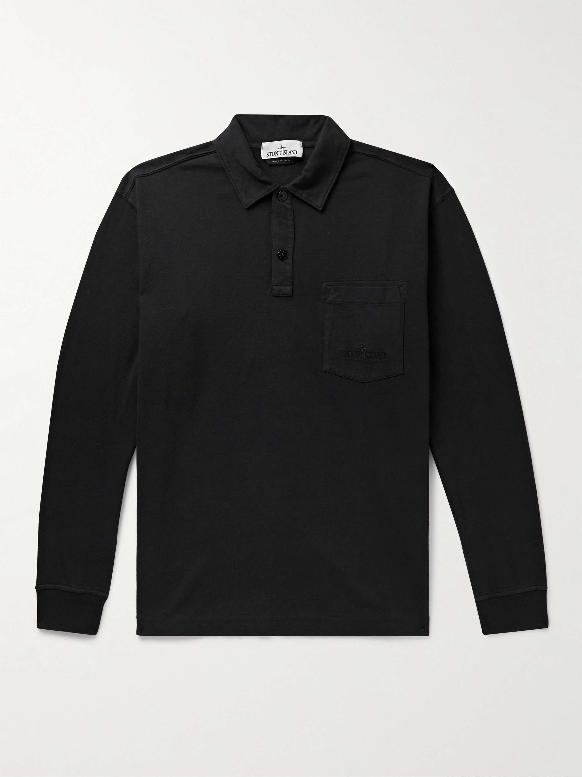 ISLAND Garment-Dyed Cotton-Jersey Polo Shirt | MR PORTER