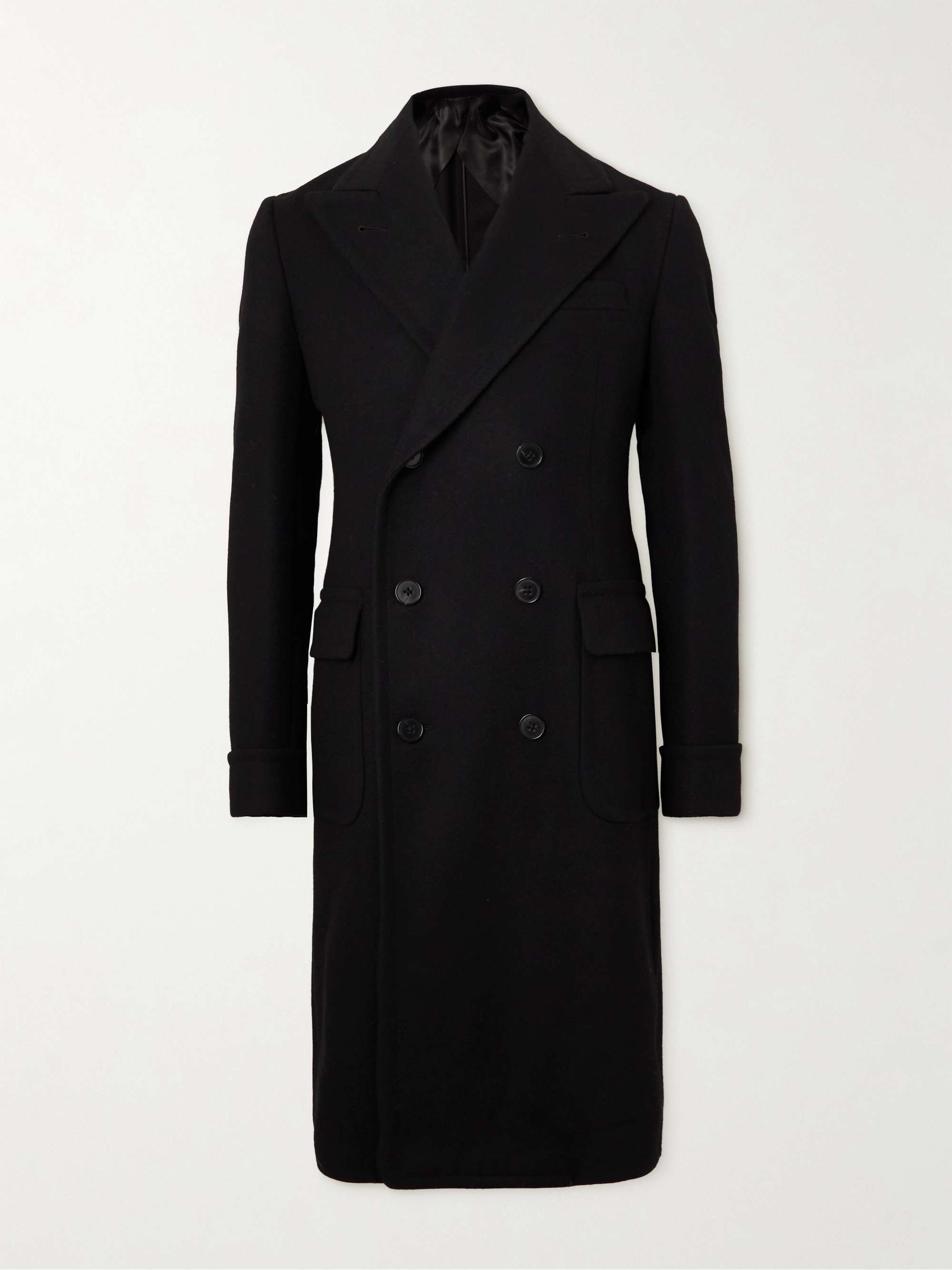 Gray Double-Breasted Wool and Cashmere-Blend Coat | RALPH LAUREN PURPLE  LABEL | MR PORTER