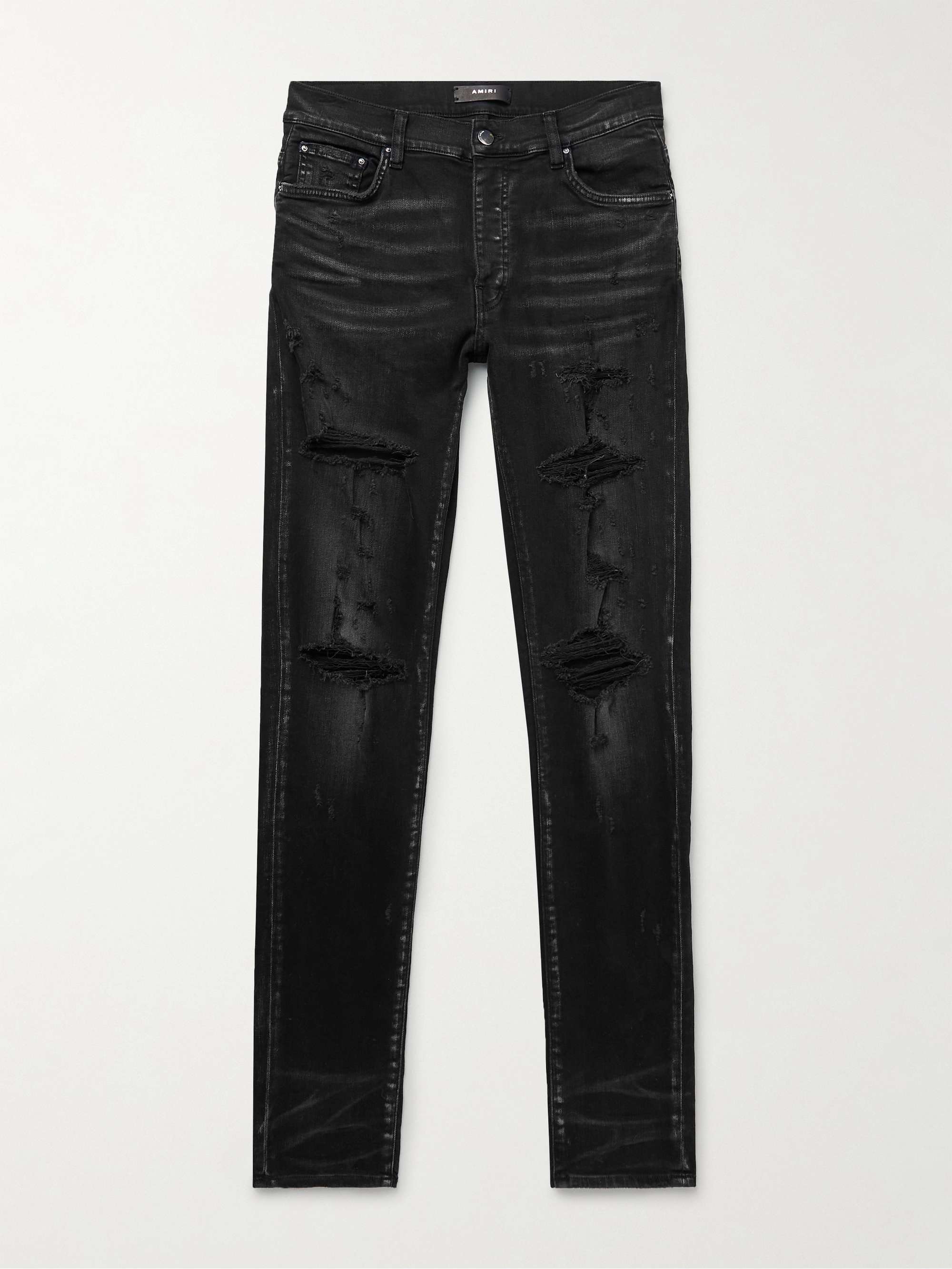 AMIRI Thrasher Plus Skinny-Fit Distressed Jeans | MR PORTER