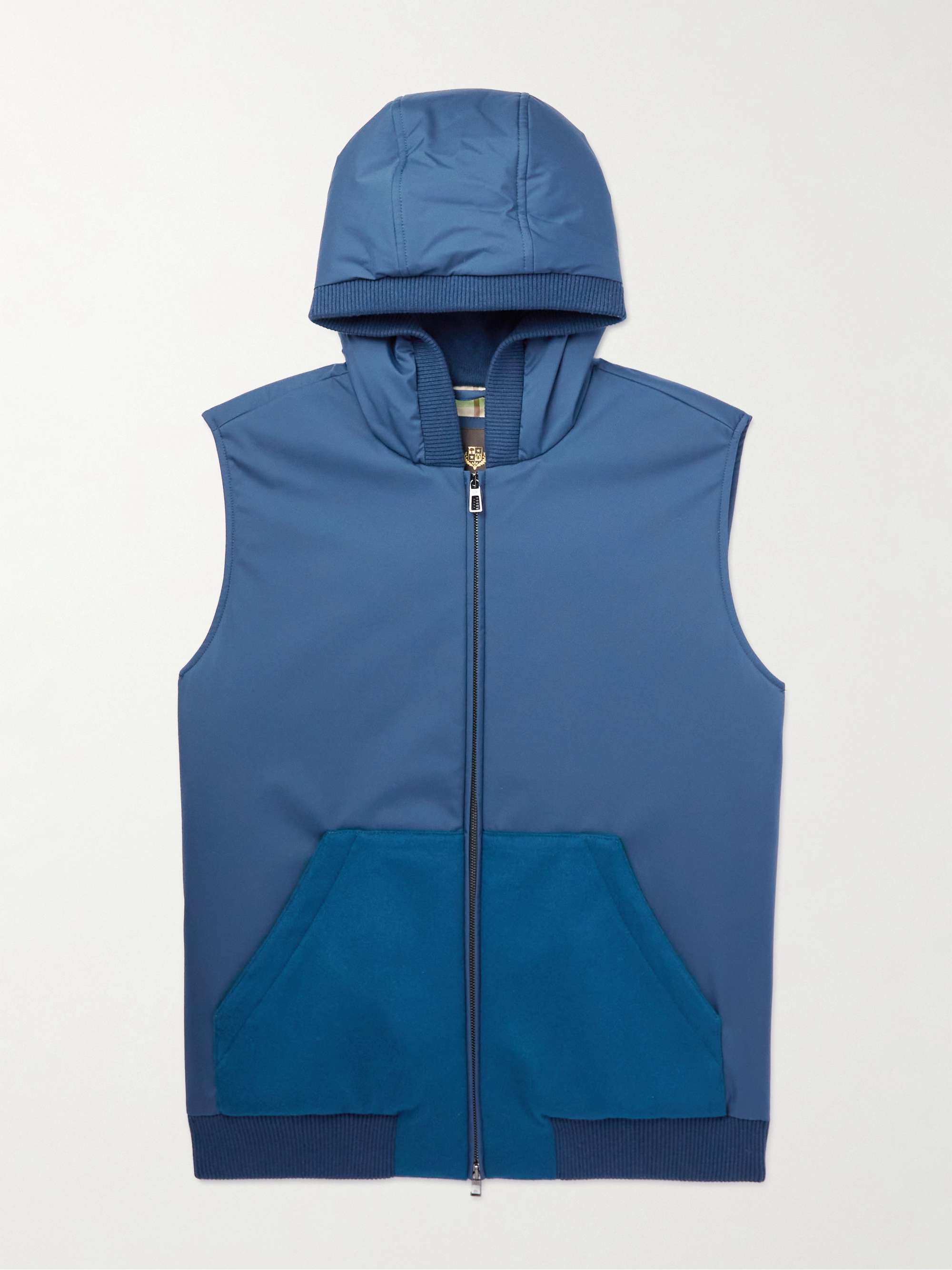 LORO PIANA Wallace Storm System® Cashmere-Trimmed Padded Nylon Hooded Gilet  for Men | MR PORTER