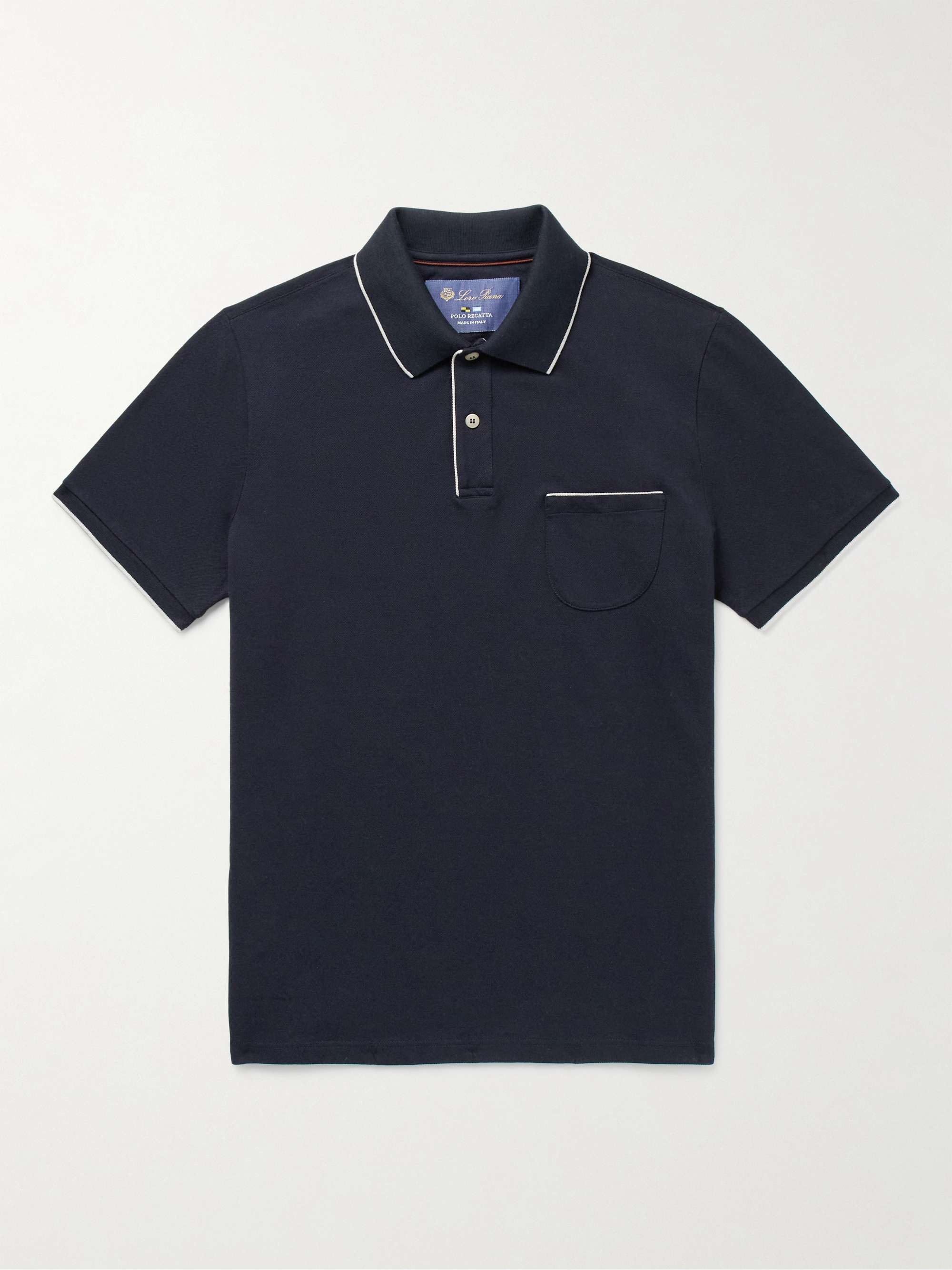 LORO PIANA Regatta Stretch-Cotton Piqué Polo Shirt | MR PORTER