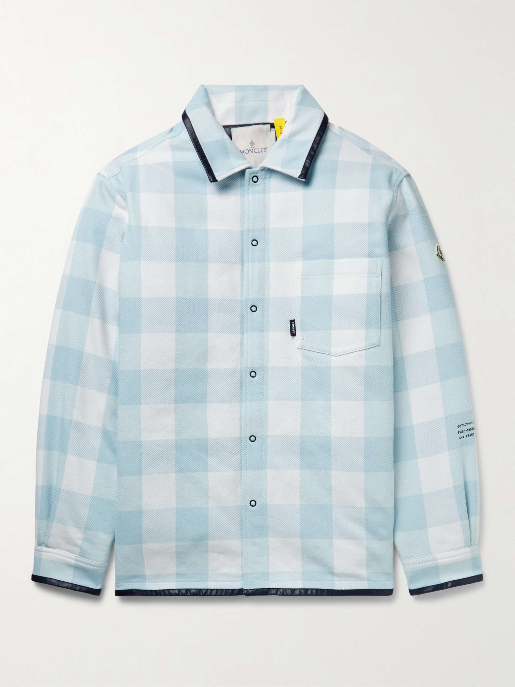 MONCLER GENIUS 7 Moncler FRGMT Hiroshi Fujiwara Checked Cotton Down Shirt  Jacket for Men | MR PORTER