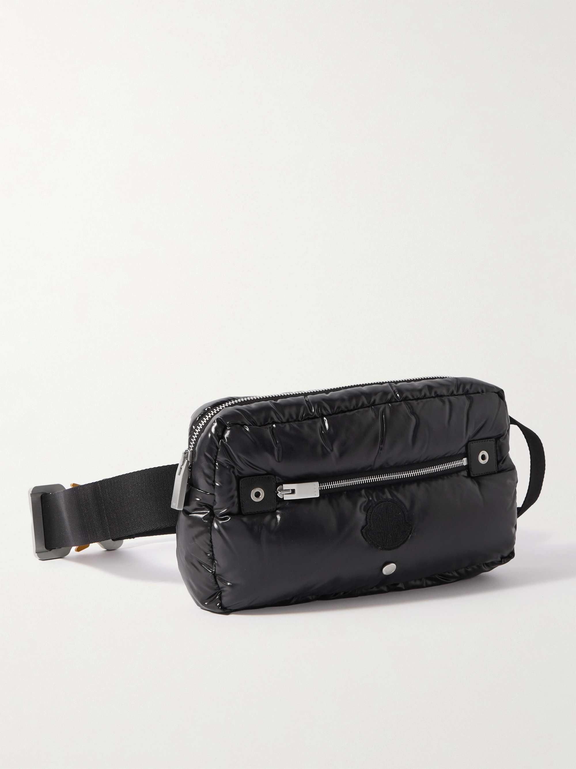 MONCLER GENIUS 6 Moncler 1017 ALYS 9SM Leather-Trimmed Nylon Down Belt Bag  for Men | MR PORTER