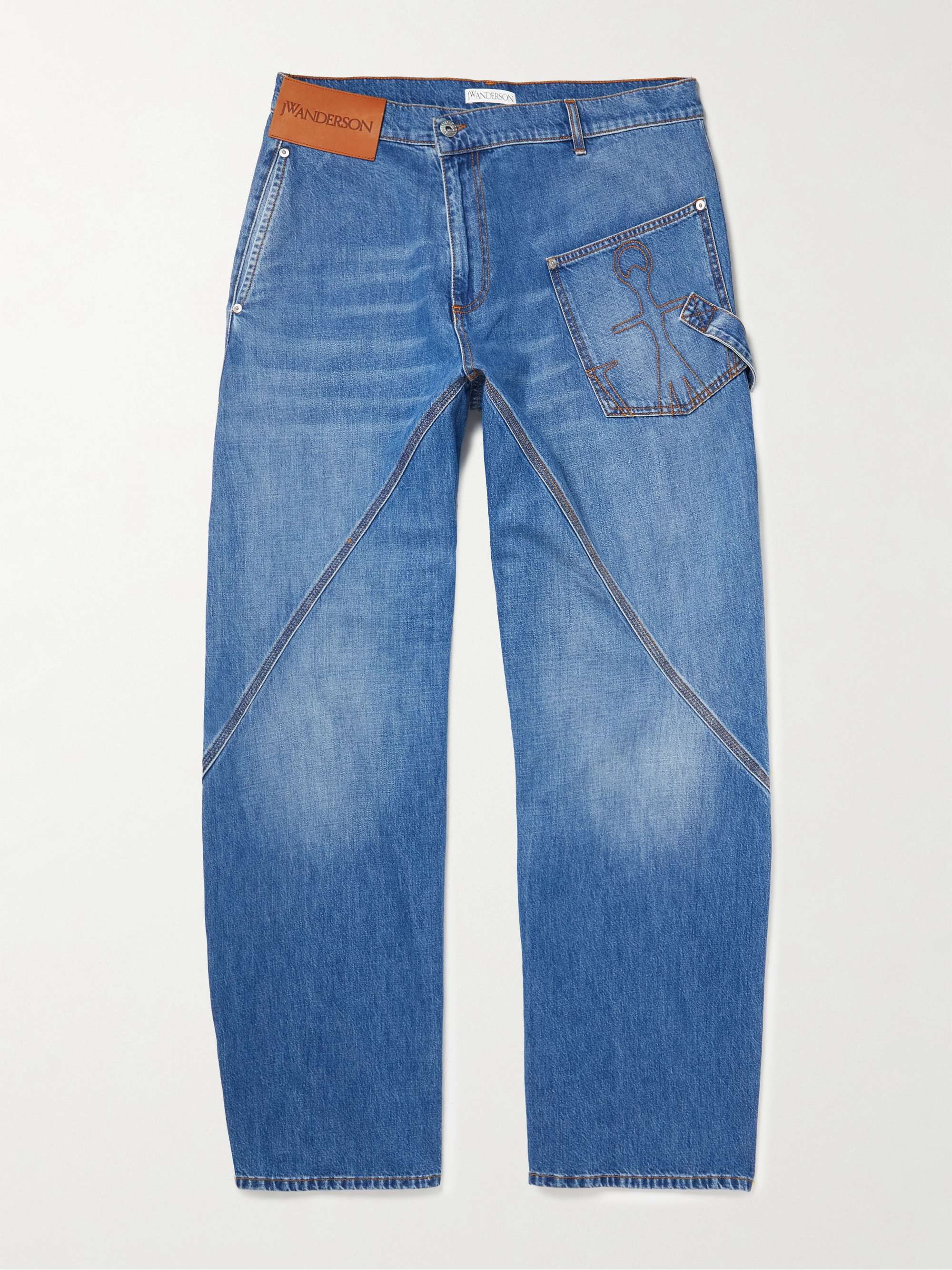 JW ANDERSON Twisted Workwear Wide-Leg Jeans | MR PORTER