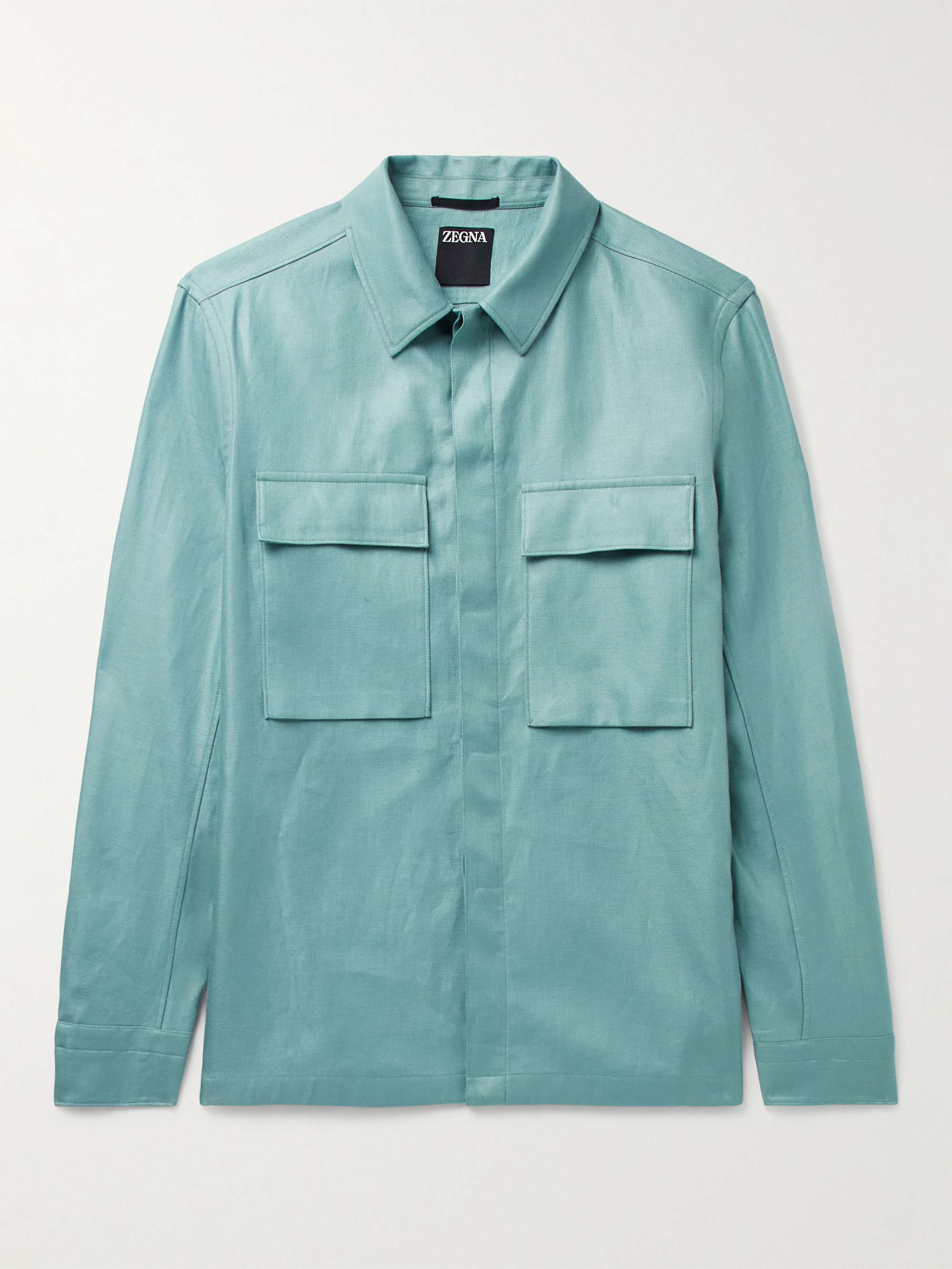 ZEGNA Linen-Twill Overshirt for Men | MR PORTER