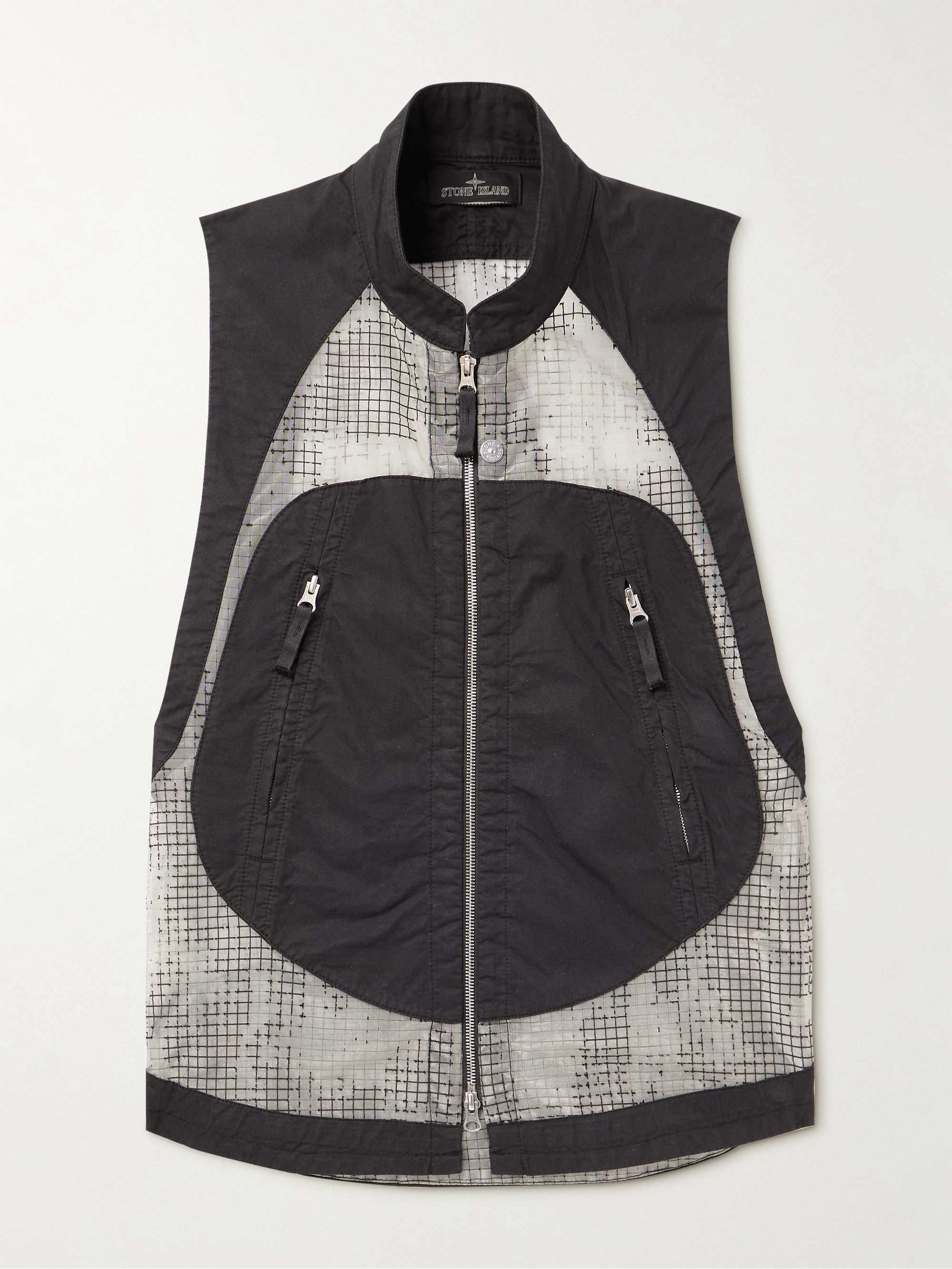 STONE ISLAND SHADOW PROJECT Ripstop-Panelled Cotton-Blend Twill Gilet | MR  PORTER
