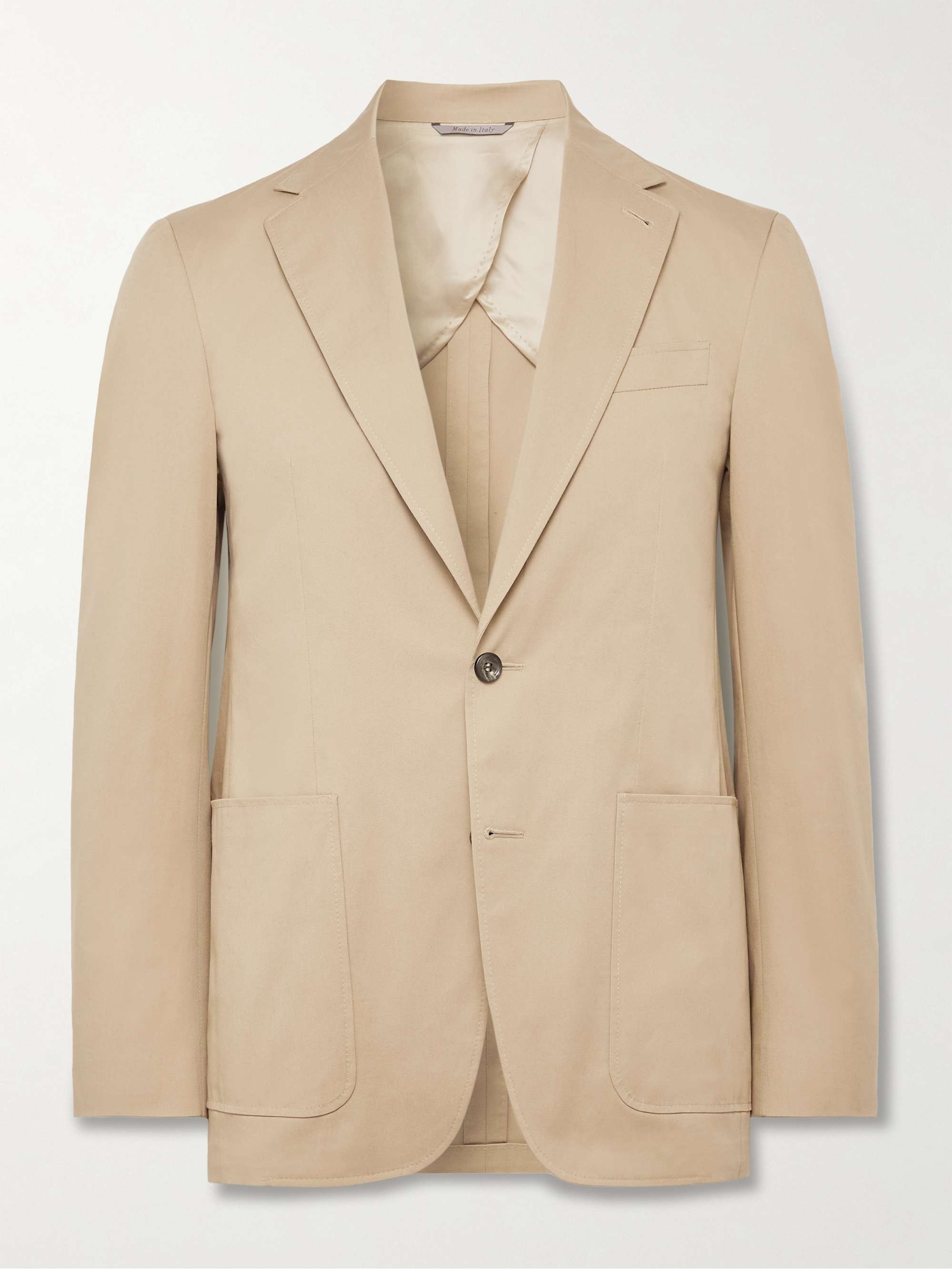 Beige Cotton-Blend Suit Jacket | CANALI | MR PORTER