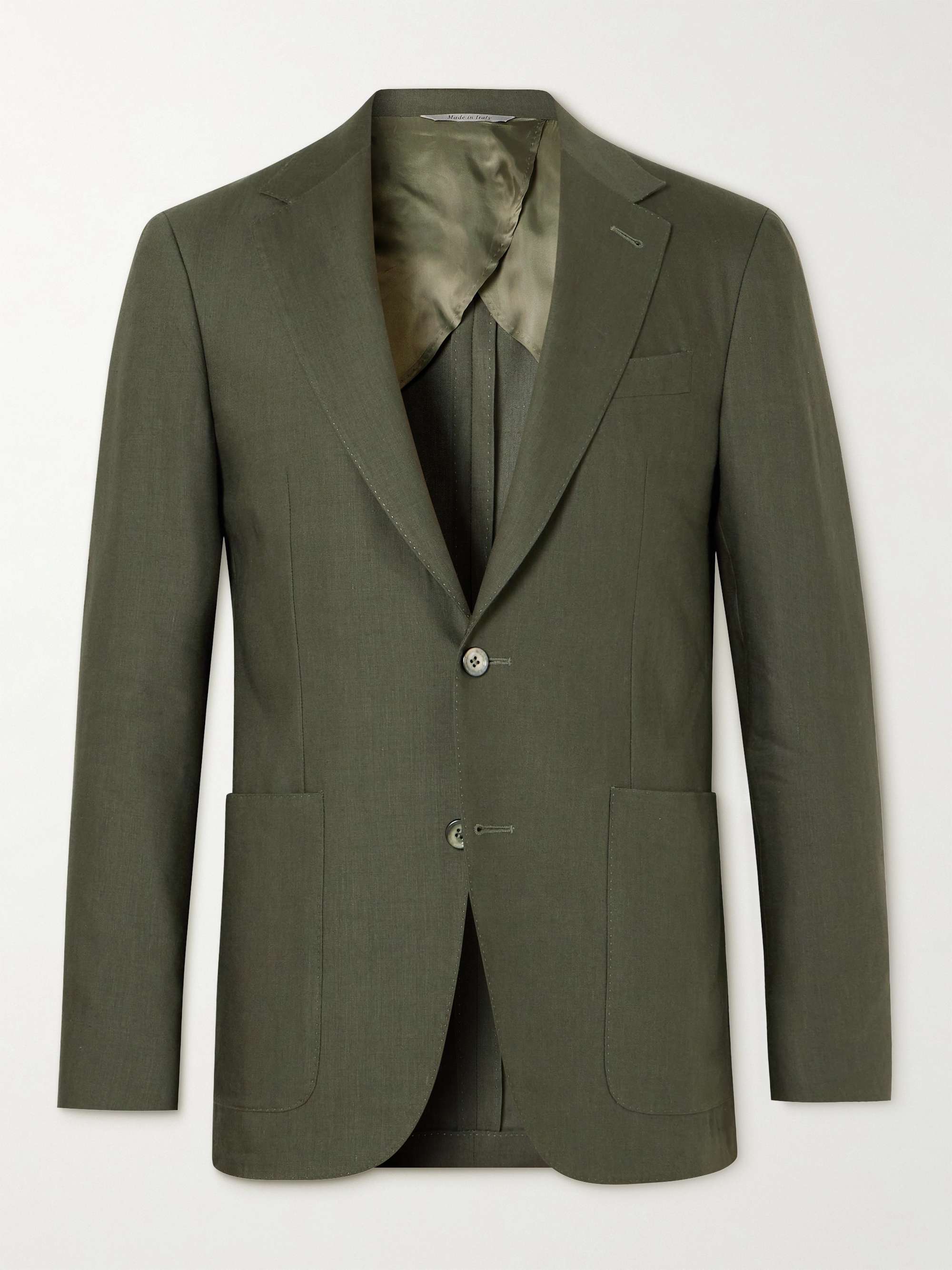 CANALI Linen and Wool-Blend Suit Jacket for Men | MR PORTER