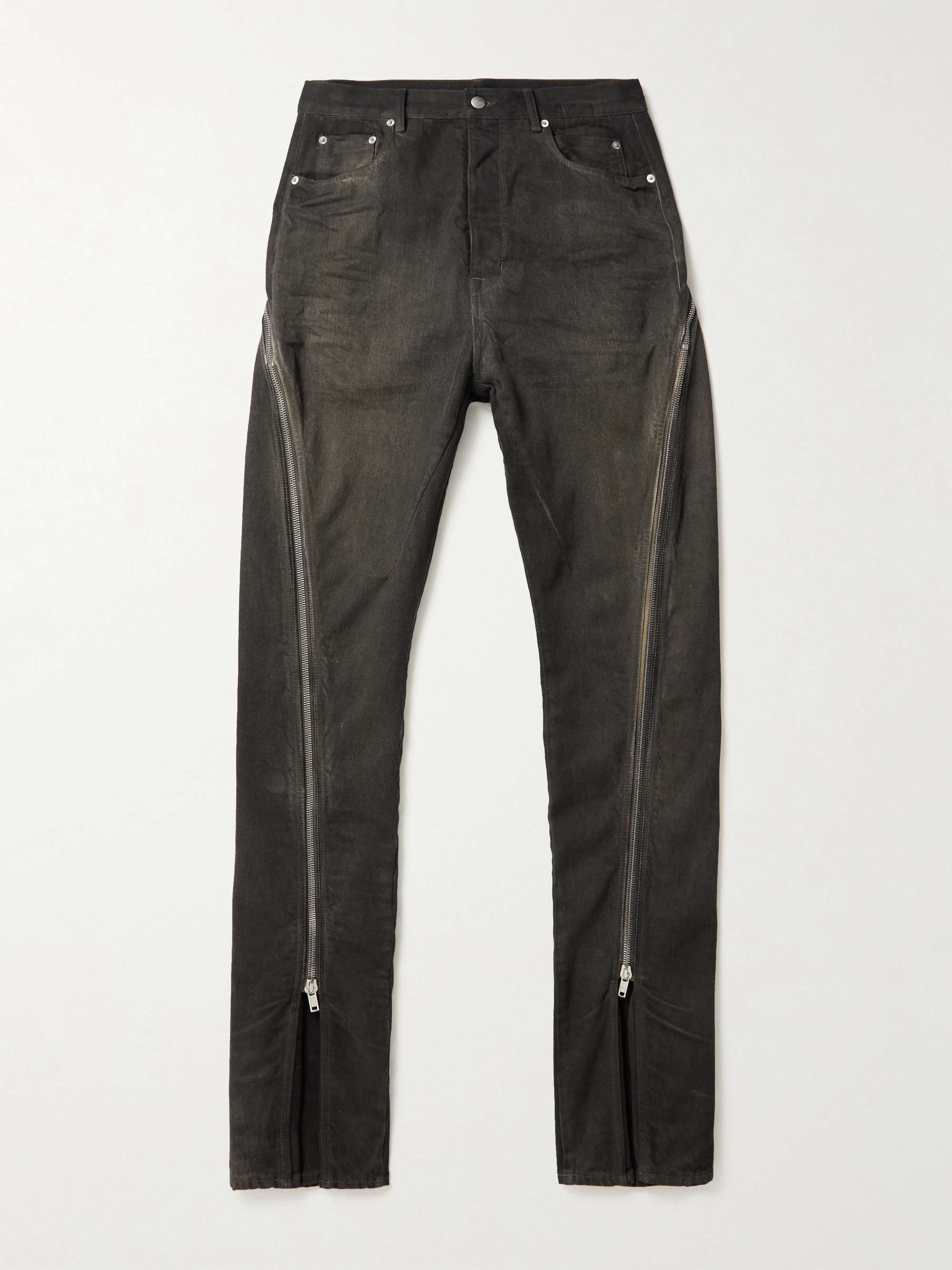 RICK OWENS Bolan Zip-Detailed Flared Jeans | MR PORTER