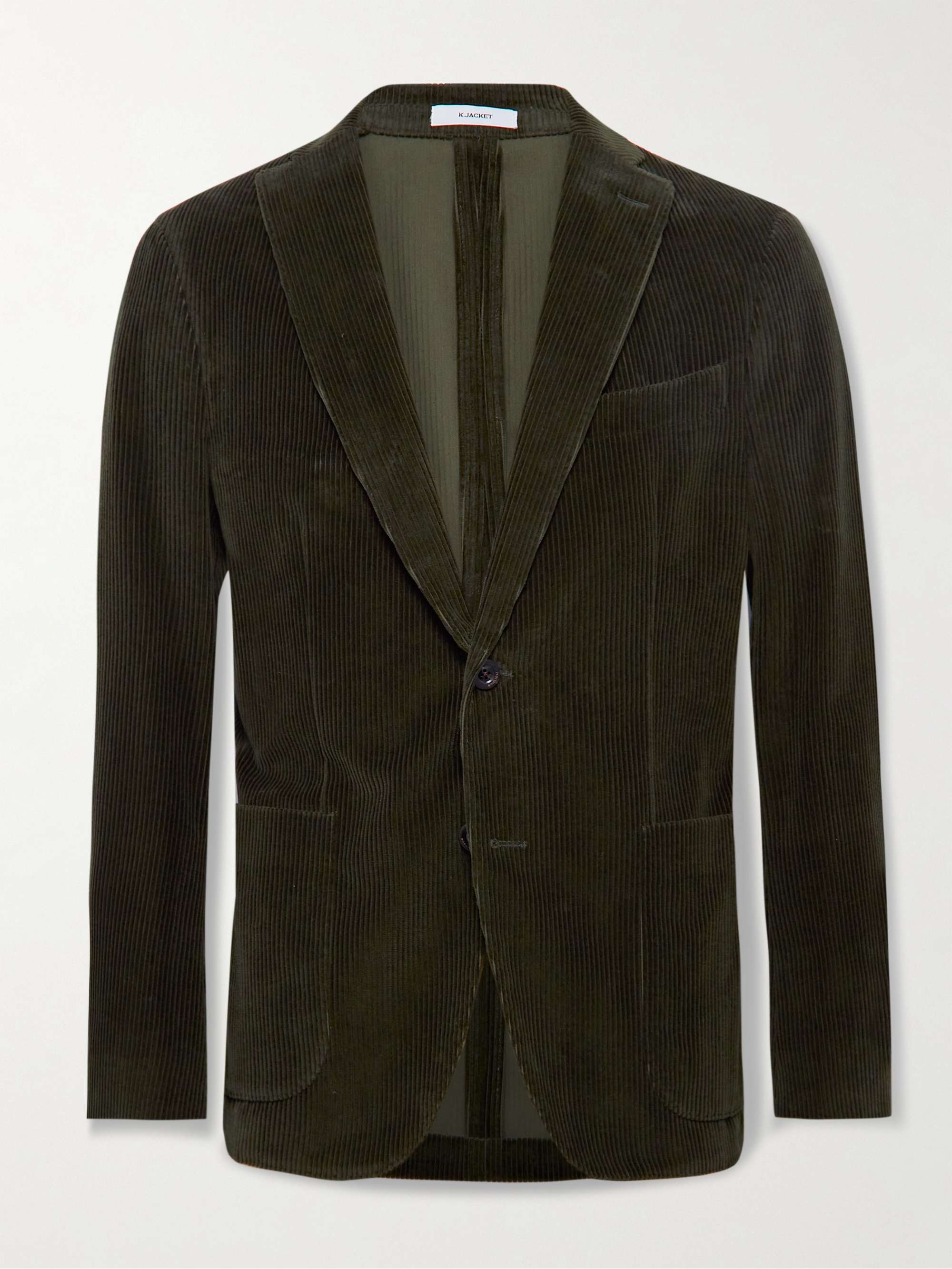 Dark green K-Jacket Unstructured Cotton-Corduroy Suit Jacket | BOGLIOLI | MR  PORTER
