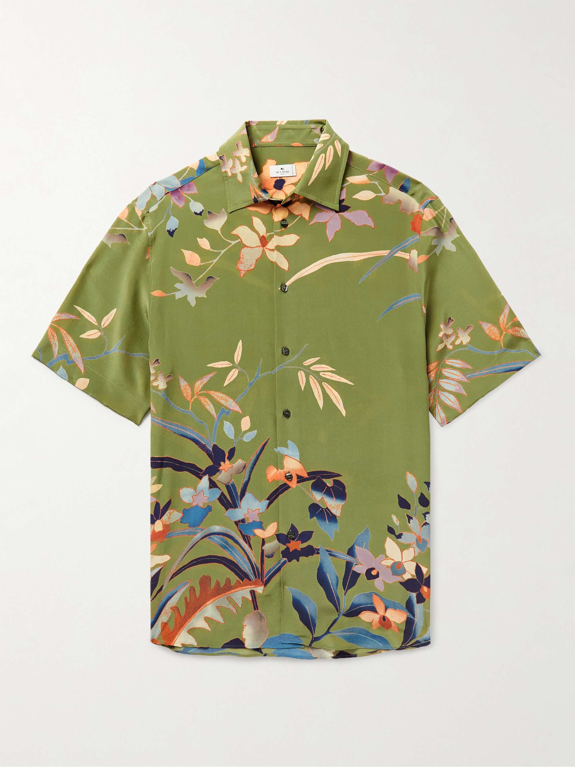 ETRO Floral-Print Silk Shirt for Men | MR PORTER
