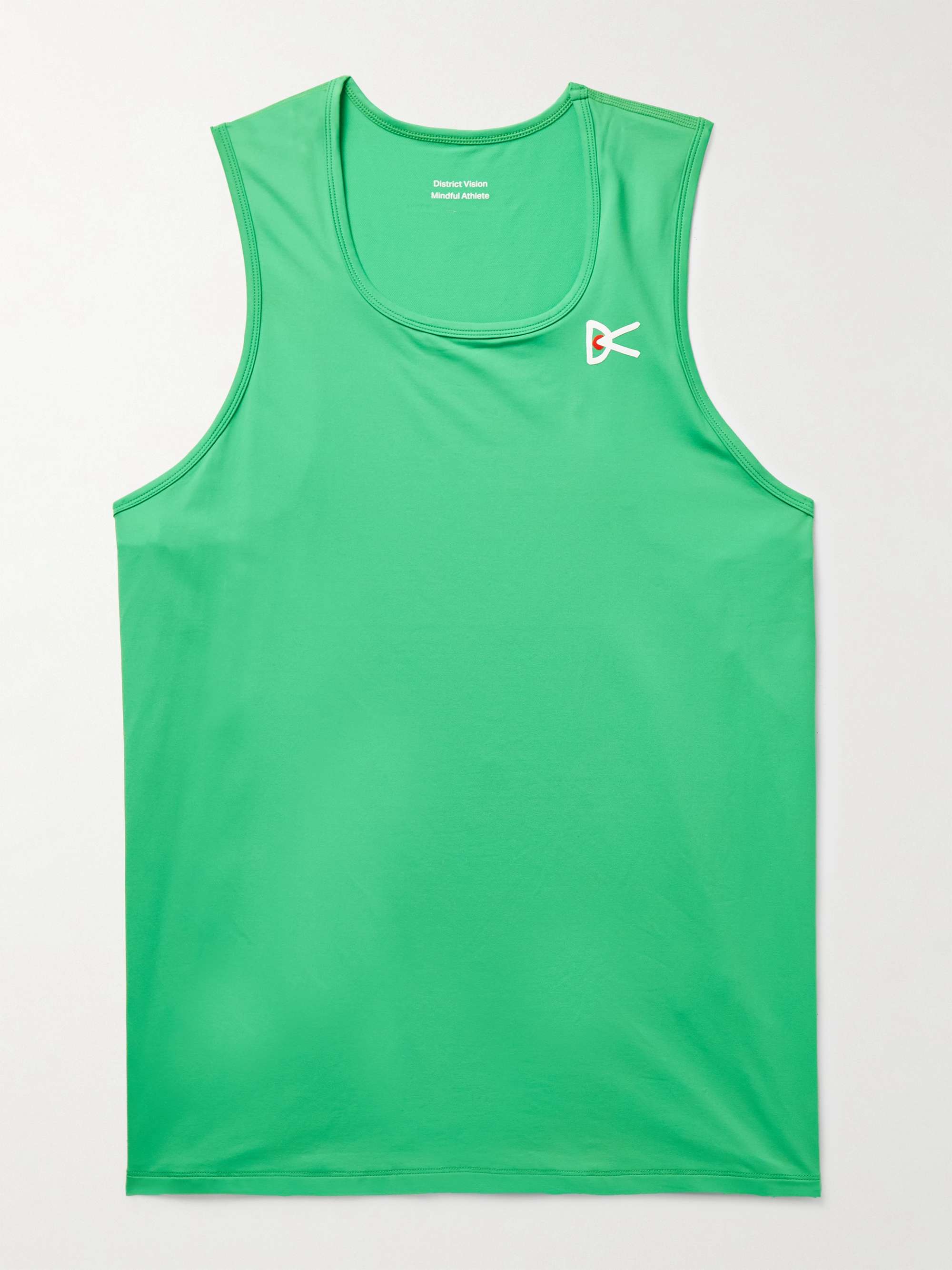 Bright green Deva Logo-Print Stretch-Jersey Tank Top | DISTRICT VISION | MR  PORTER