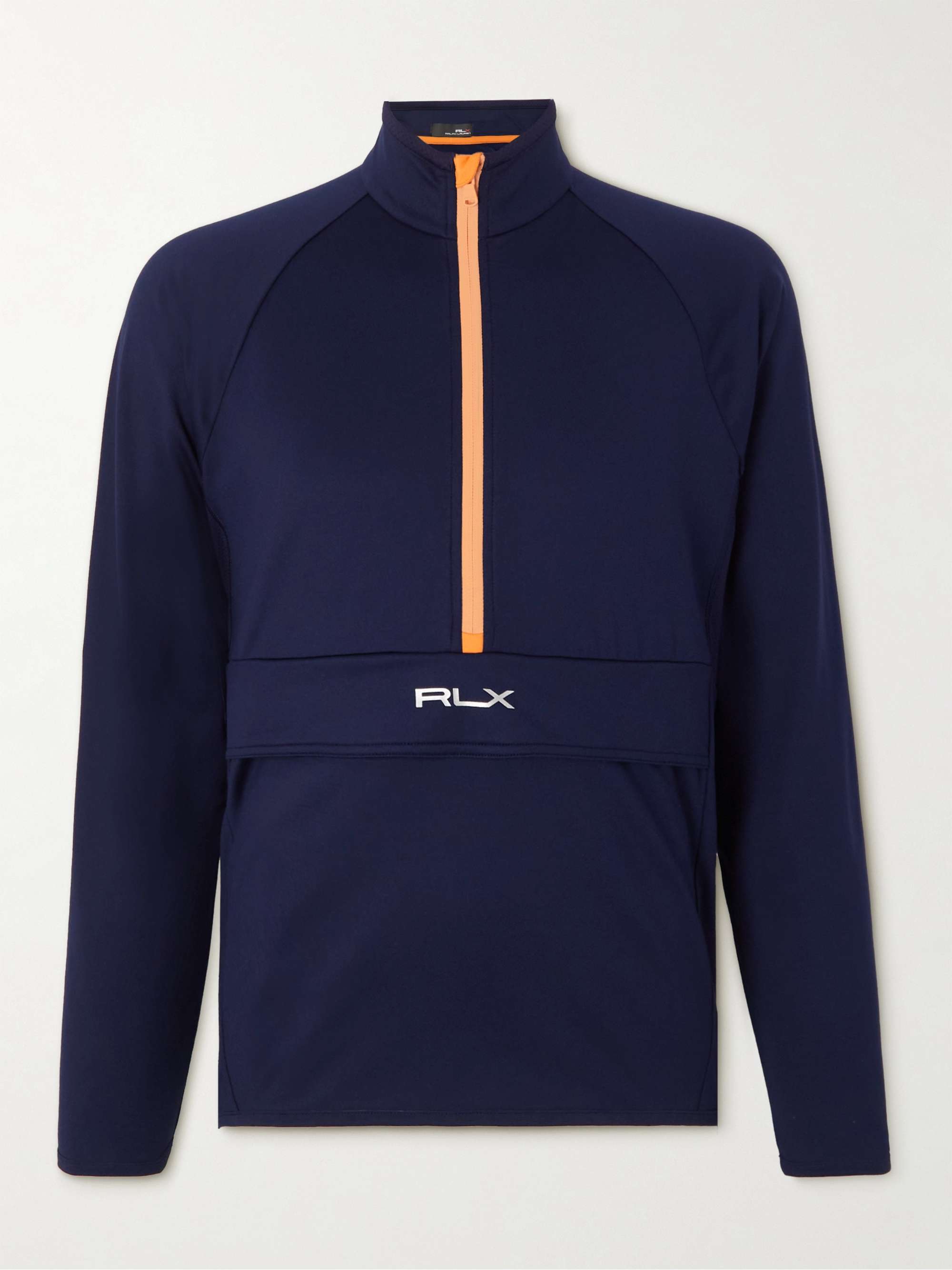 RLX RALPH LAUREN Logo-Embroidered Stretch Recycled-Jersey Half-Zip  Sweatshirt for Men | MR PORTER