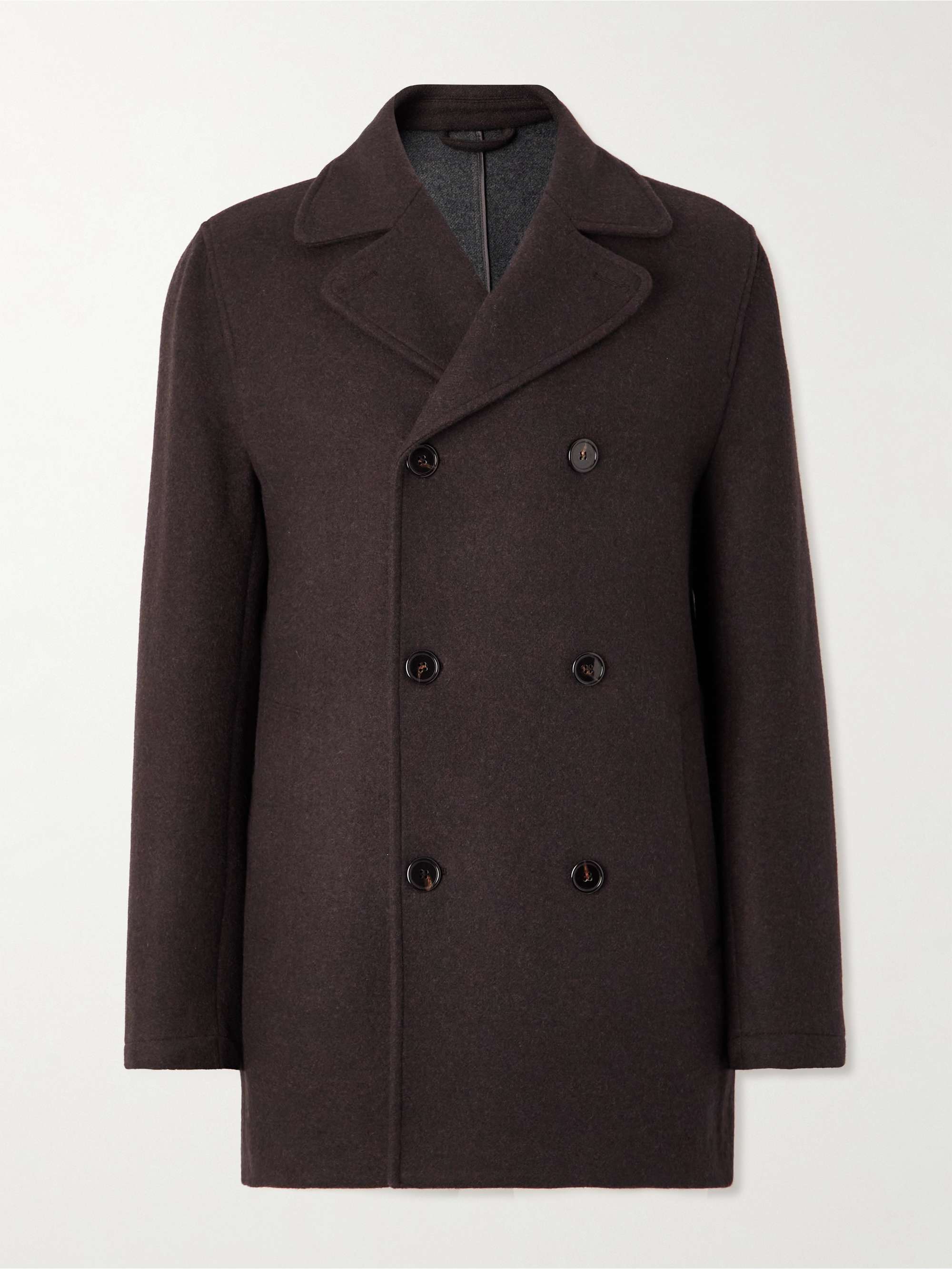 THOM SWEENEY Double-Breasted Wool Peacoat | MR PORTER