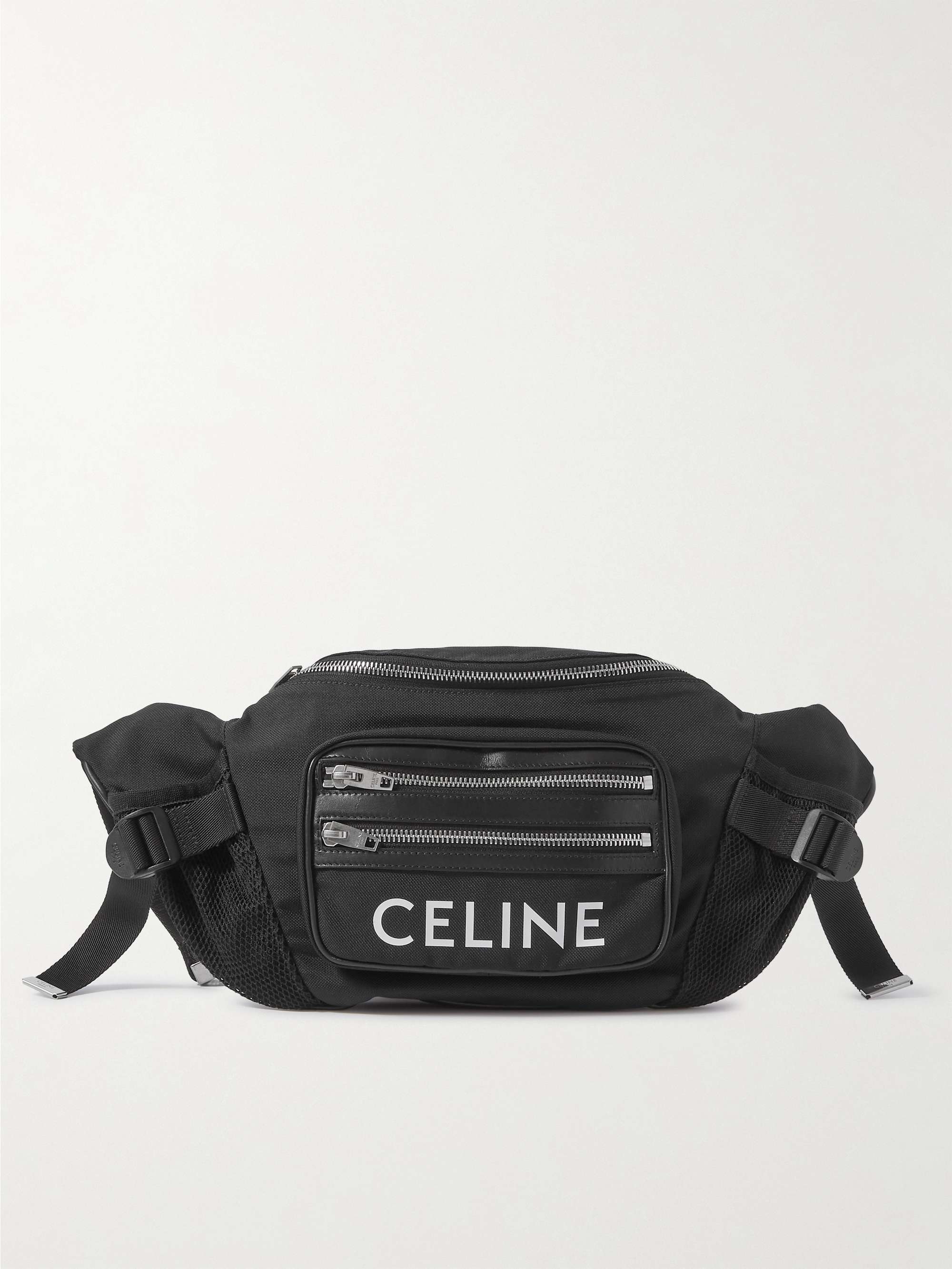 CELINE HOMME Trekking Logo-Print Canvas Belt Bag for Men