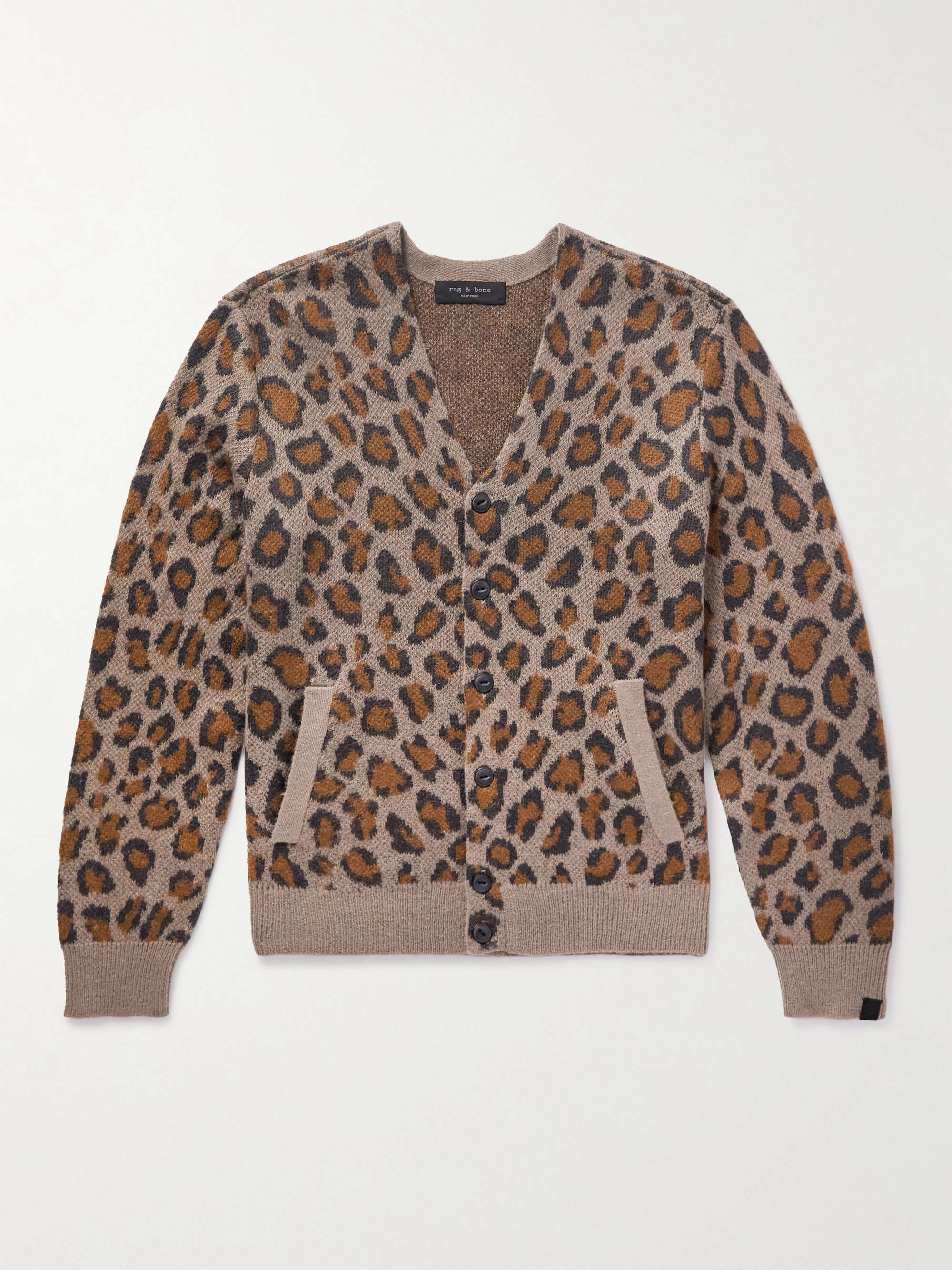 Cardigan aus Jacquard-Strick mit Leopardenmuster | MR PORTER