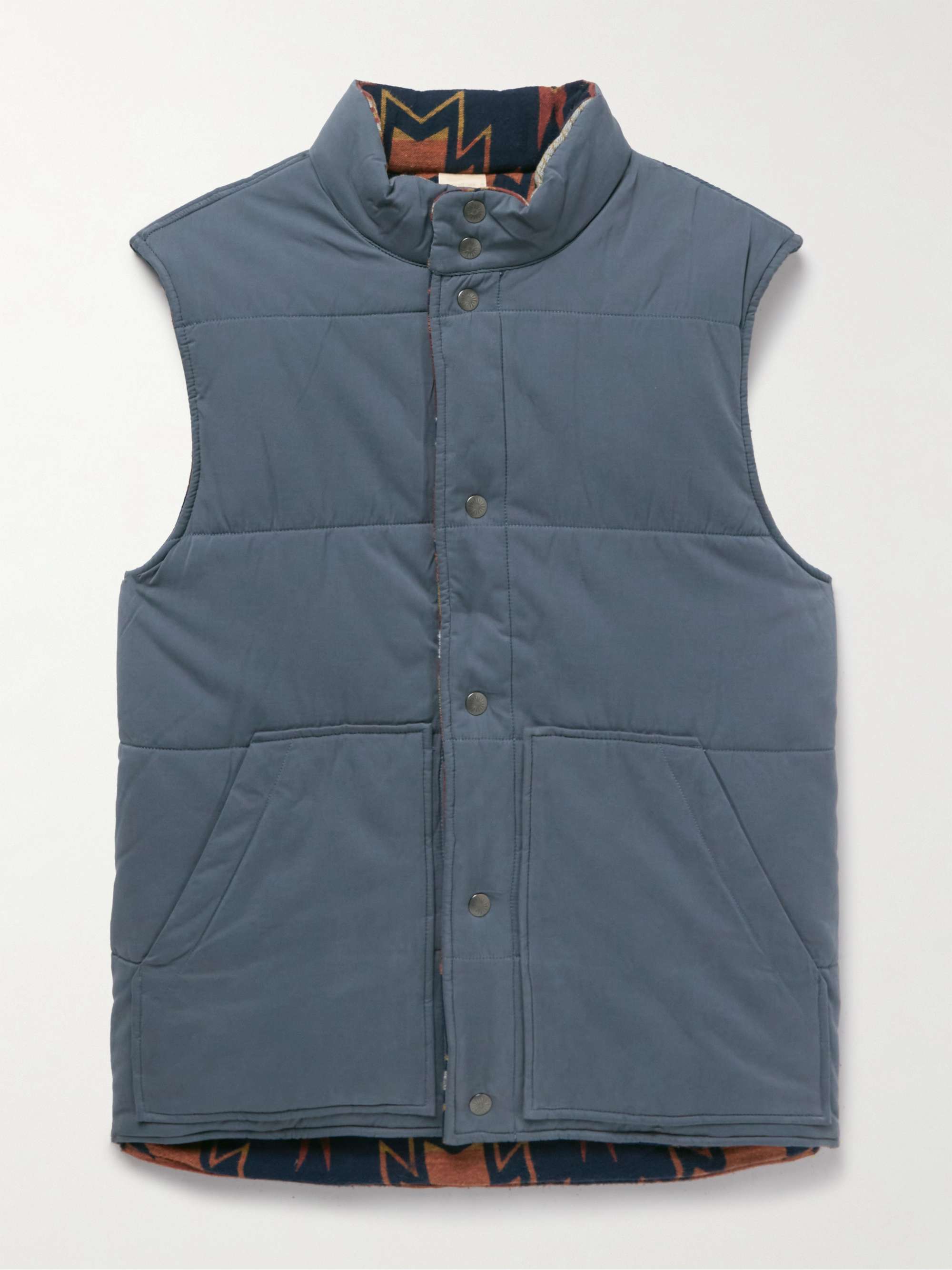 Blue + Doug Good Feather Reversible Quilted Shell Gilet | FAHERTY | MR  PORTER