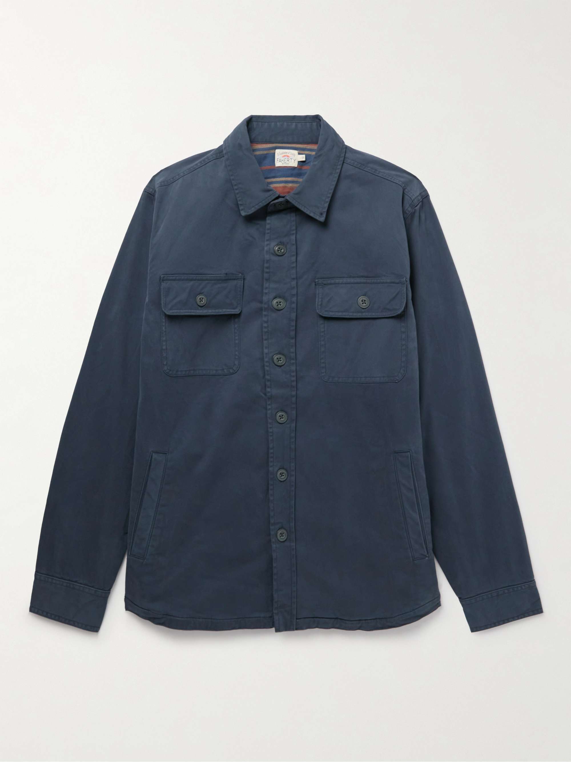 FAHERTY Cotton-Blend Shirt Jacket | MR PORTER