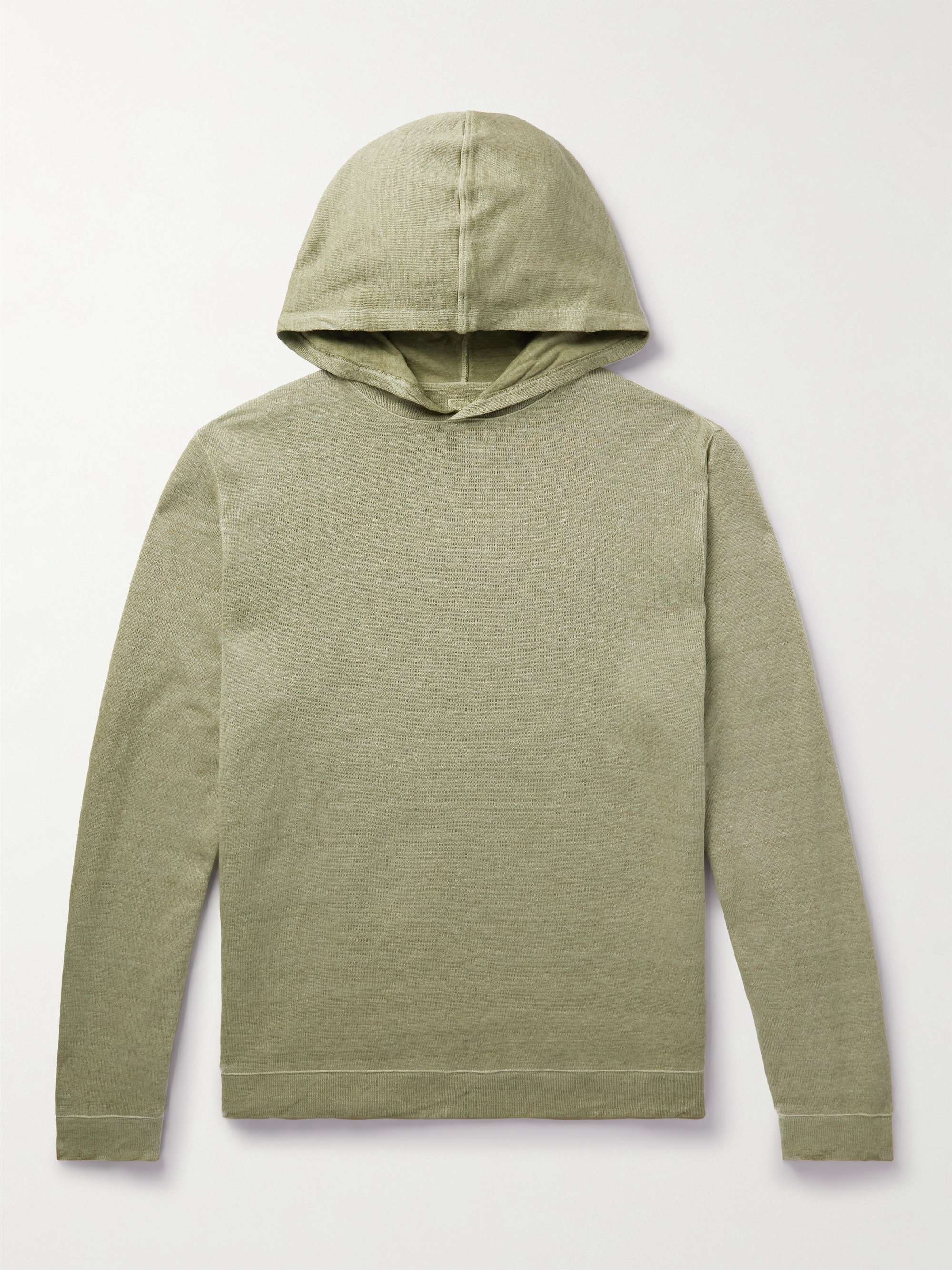 120% LINO Stretch-Linen and Cotton-Blend Hoodie | MR PORTER