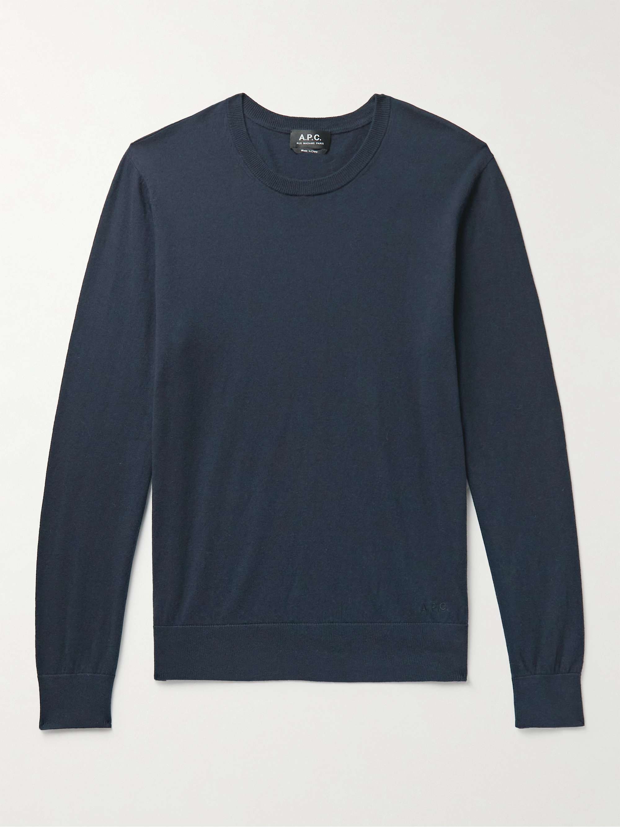 A.P.C. Julien Cotton and Cashmere-Blend Sweater for Men | MR PORTER