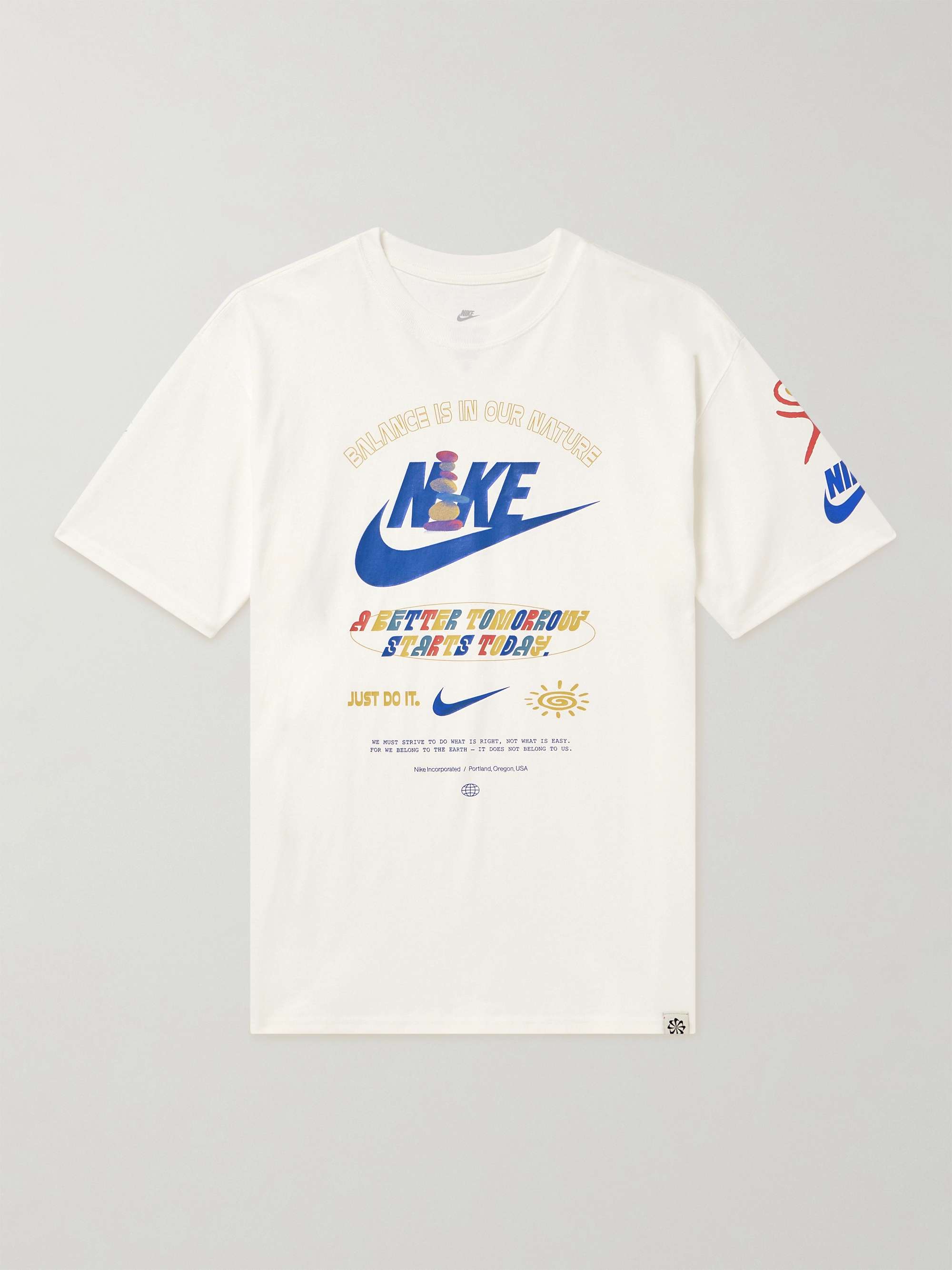 NIKE Sportswear Printed Cotton-Jersey T-Shirt | MR PORTER