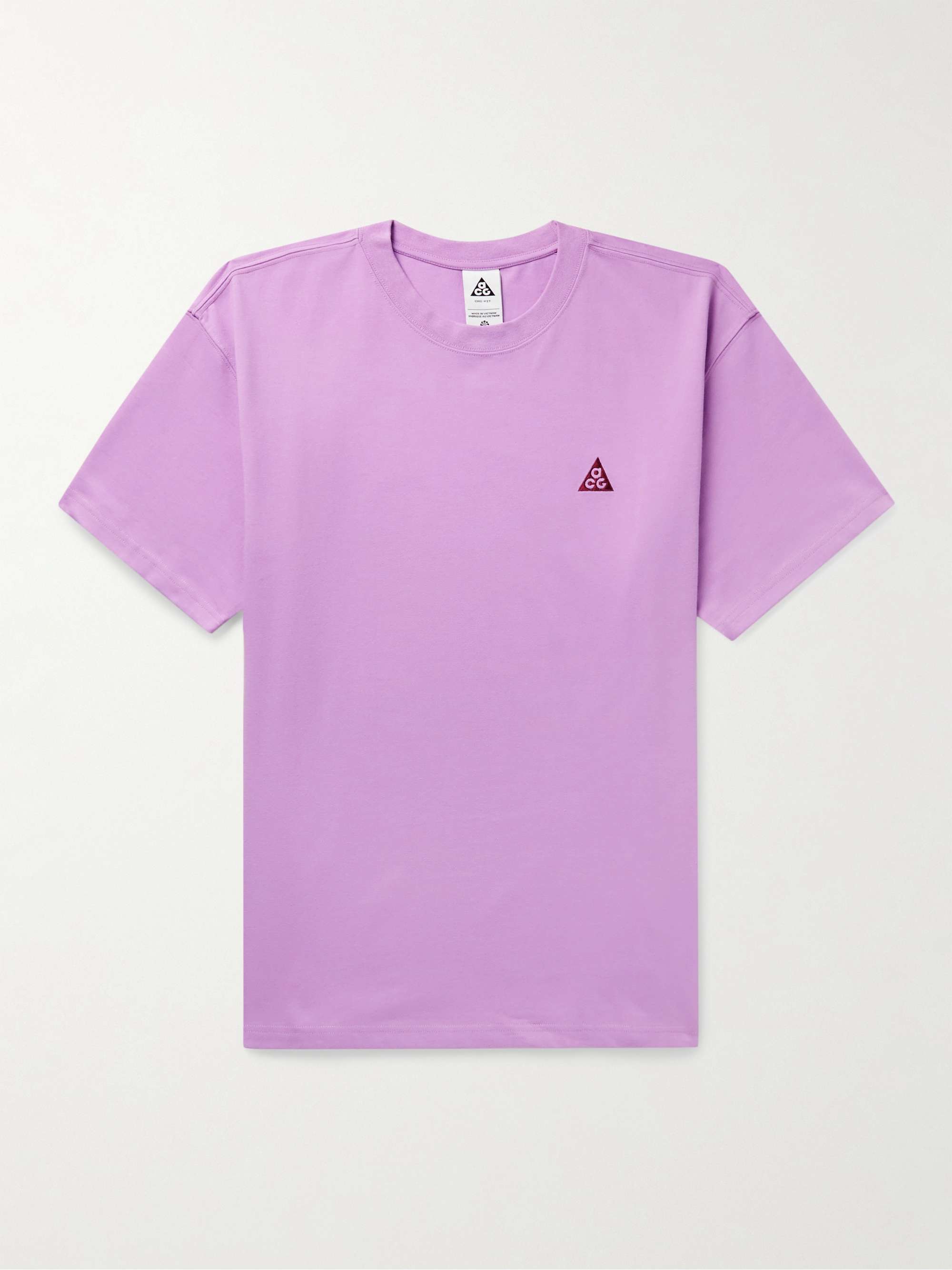 NIKE ACG NRG Logo-Embroidered Jersey T-Shirt for Men | MR PORTER