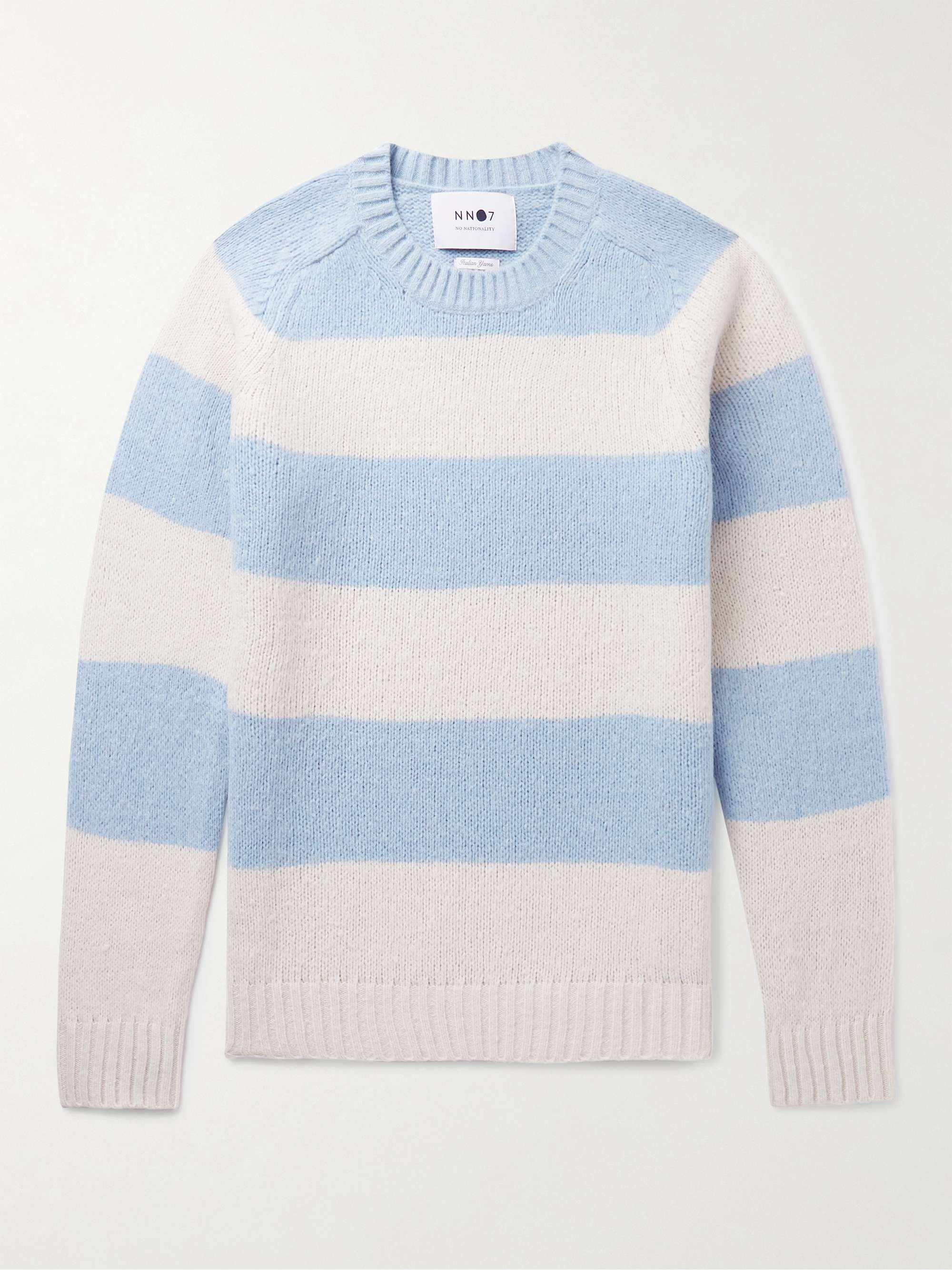 NN07 Nathan Striped Merino Wool-Blend Sweater for Men | MR PORTER