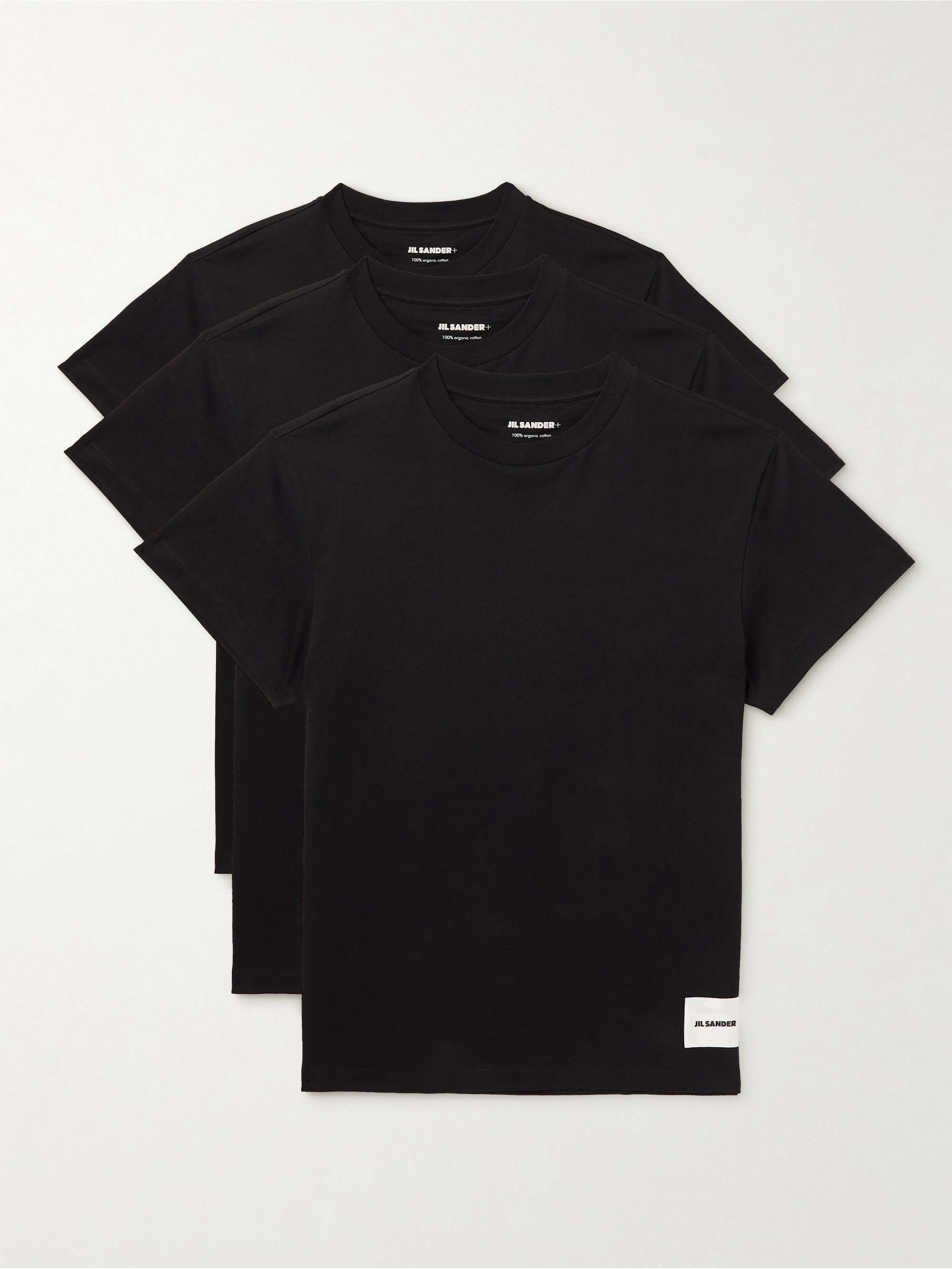 JIL SANDER Set of Three Organic Cotton-Jersey T-Shirts for Men | MR PORTER