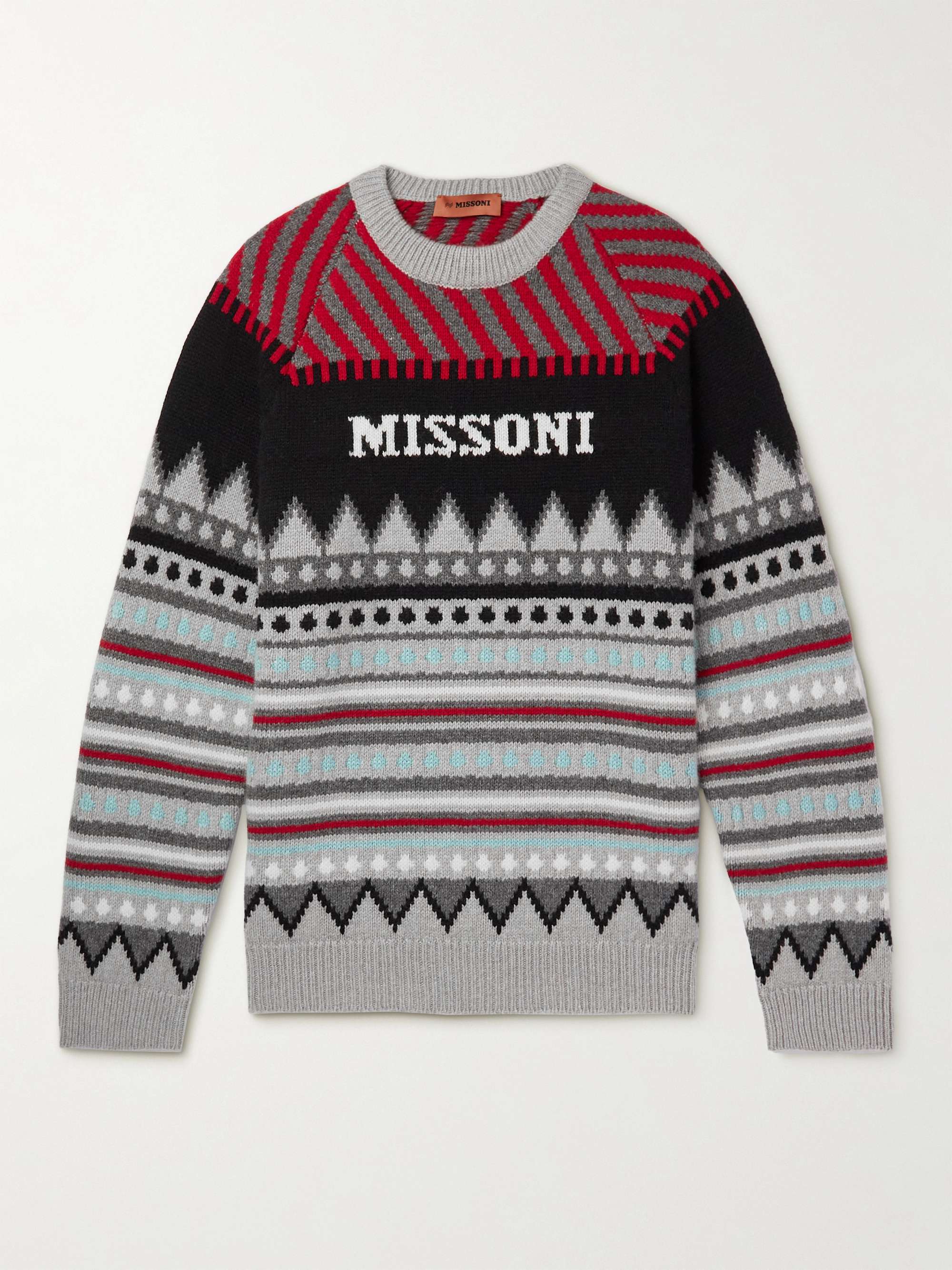 MISSONI Wool-Blend Jacquard Sweater for Men | MR PORTER