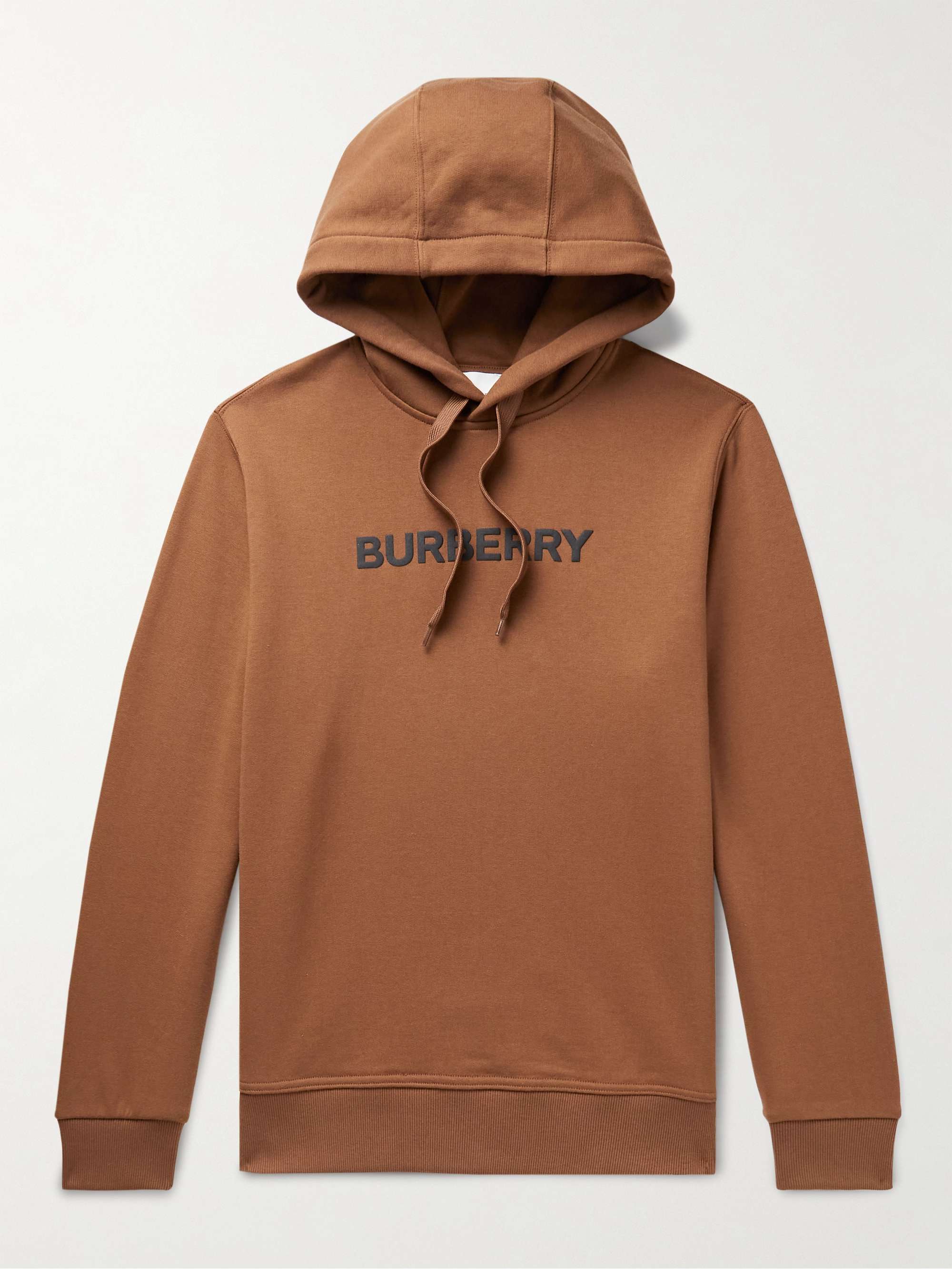 BURBERRY Logo-Print Cotton-Jersey Hoodie | MR PORTER