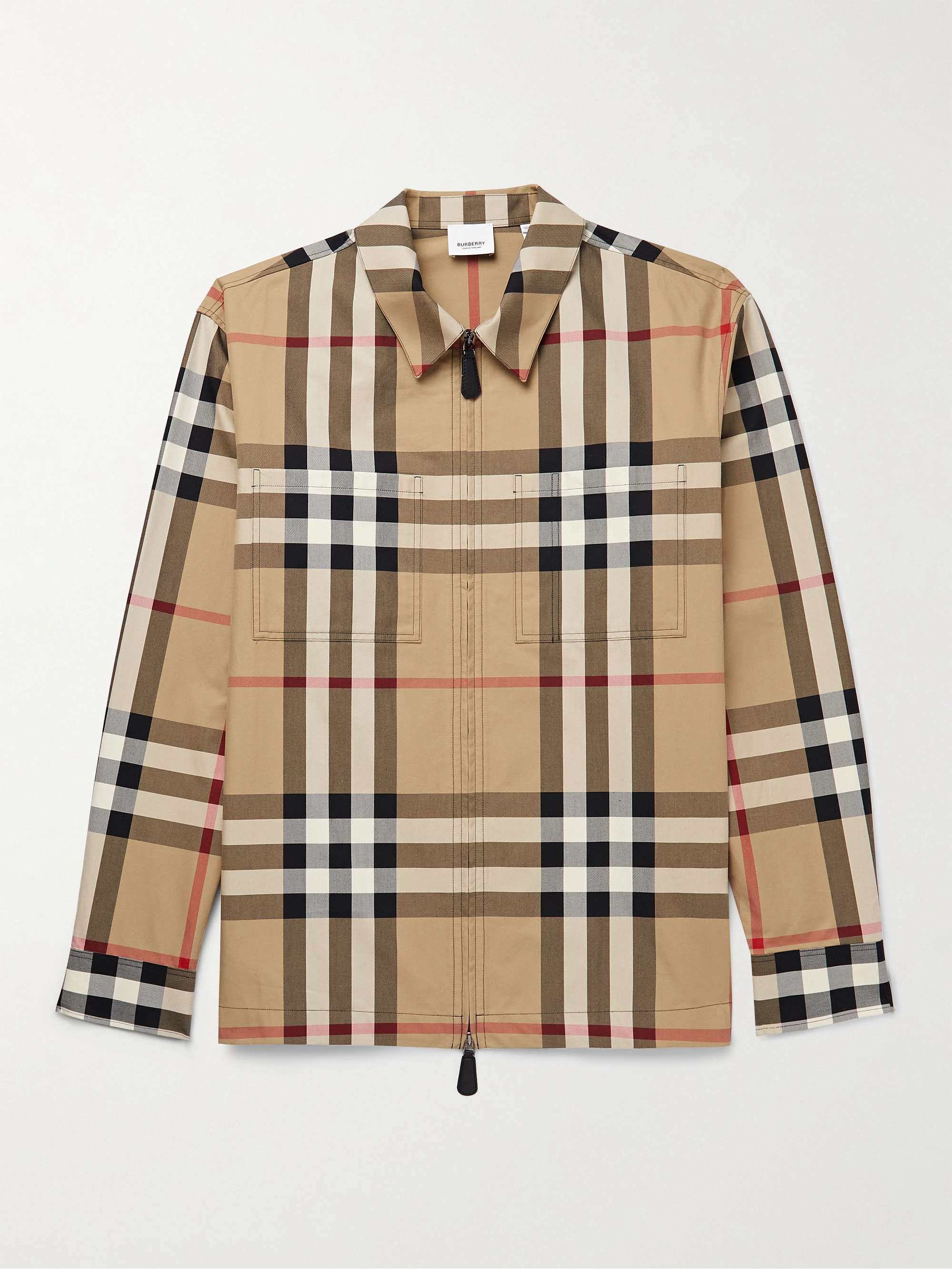 BURBERRY Checked Cotton-Gabardine Jacket | MR PORTER