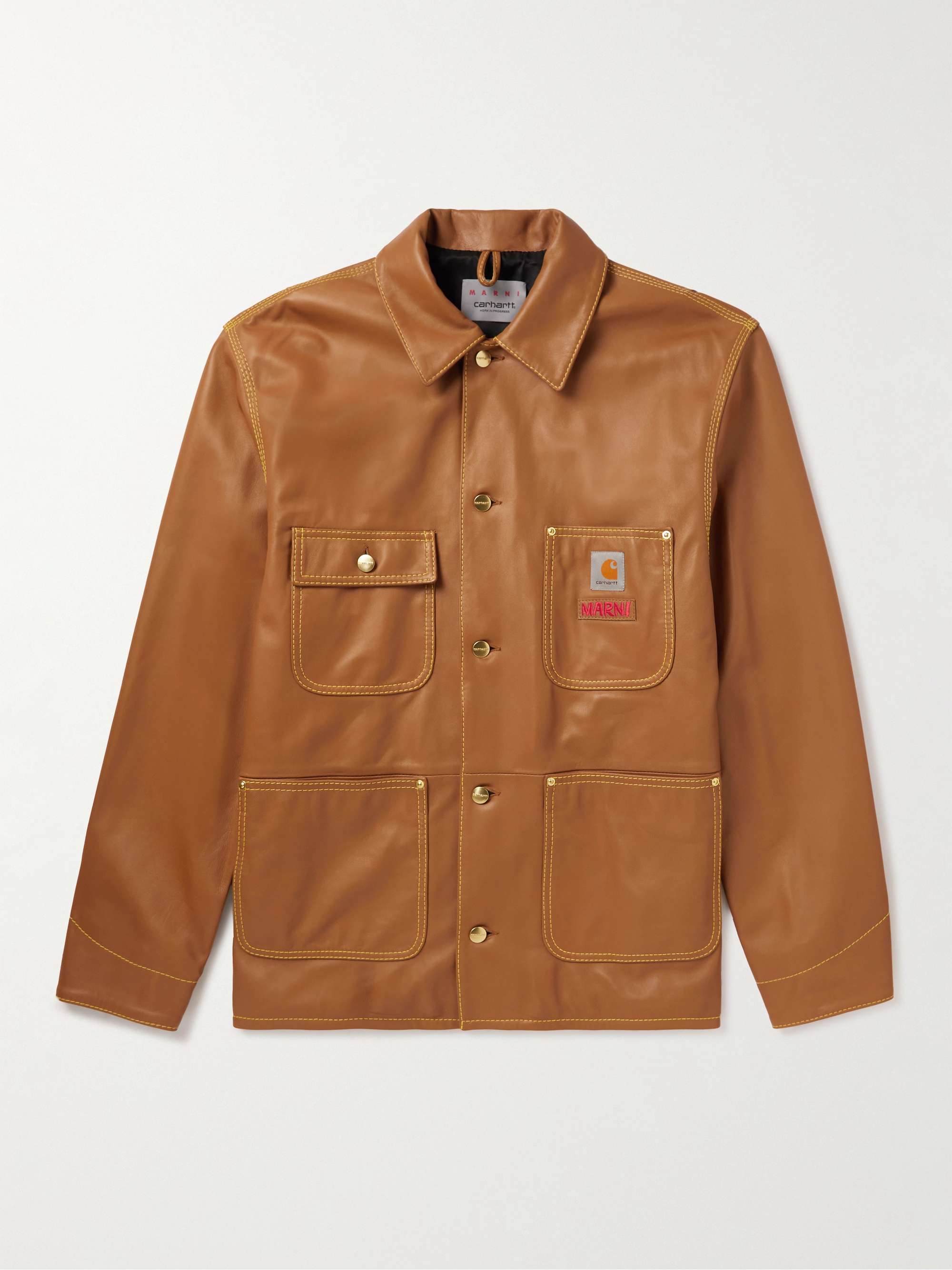 MARNI + Carhartt WIP Leather Jacket for Men | MR PORTER