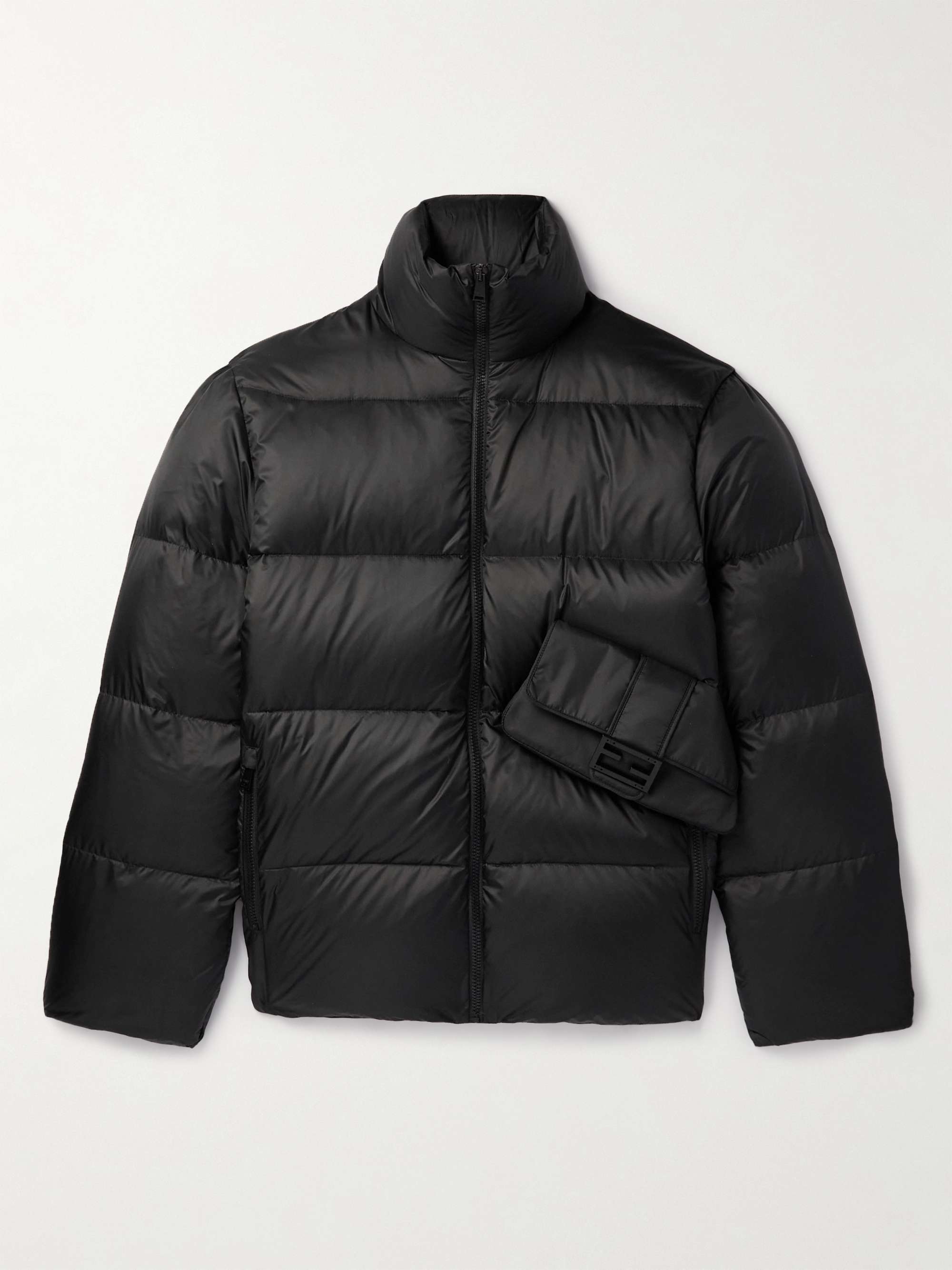 FENDI Embellished Quilted Shell Down Jacket for Men | MR PORTER
