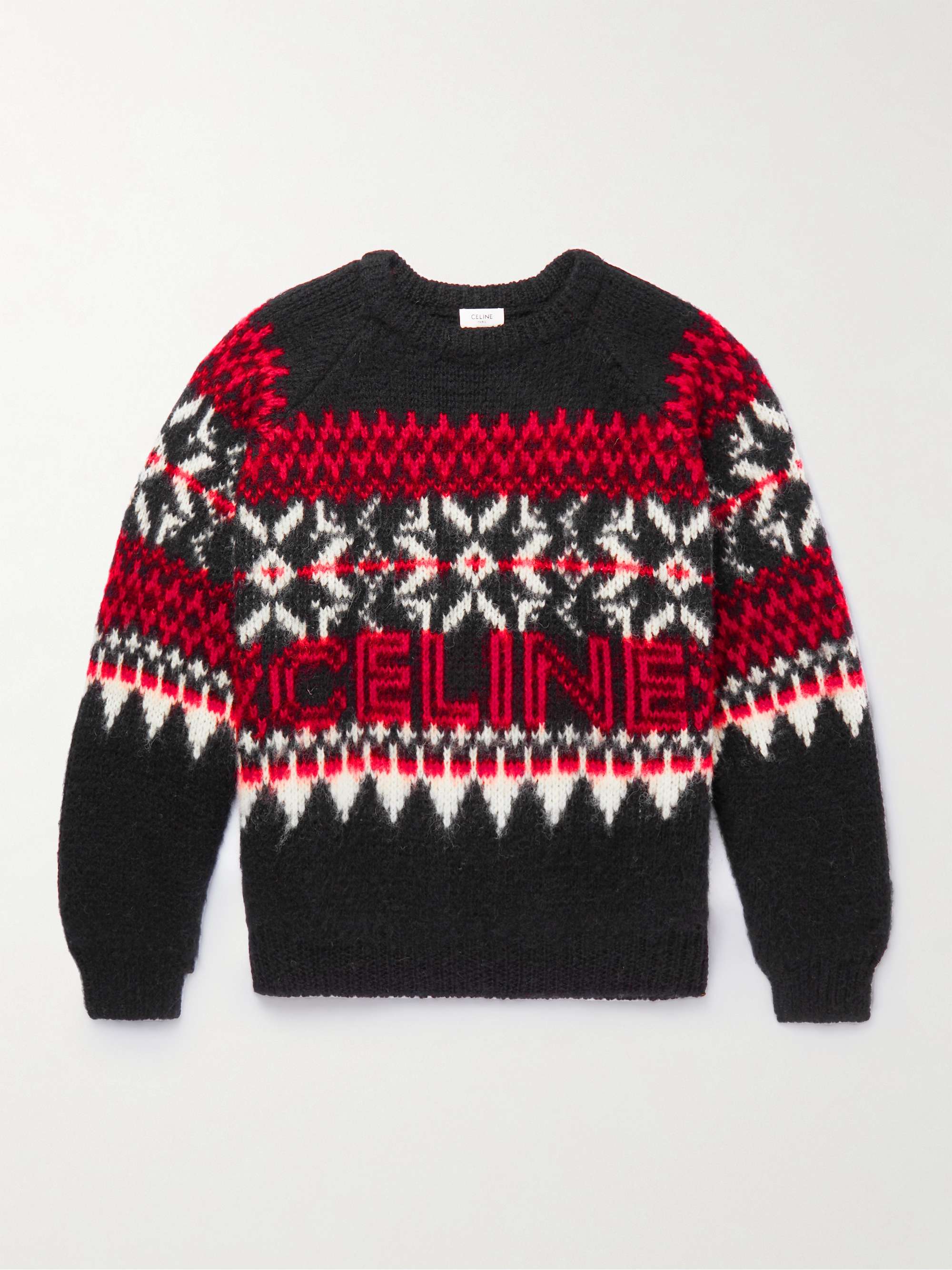 CELINE HOMME Fair Isle Wool Sweater | MR PORTER