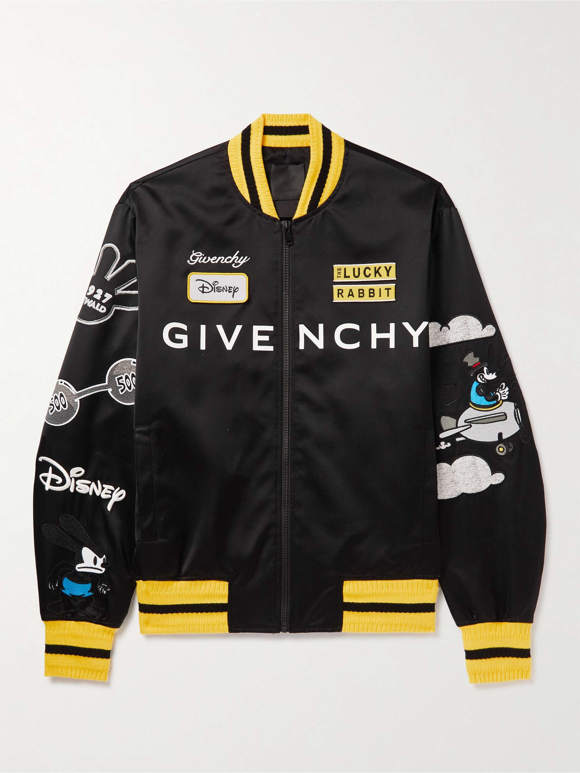 GIVENCHY + Disney Oswald Logo-Print Appliquéd Shell Varsity Jacket | MR  PORTER