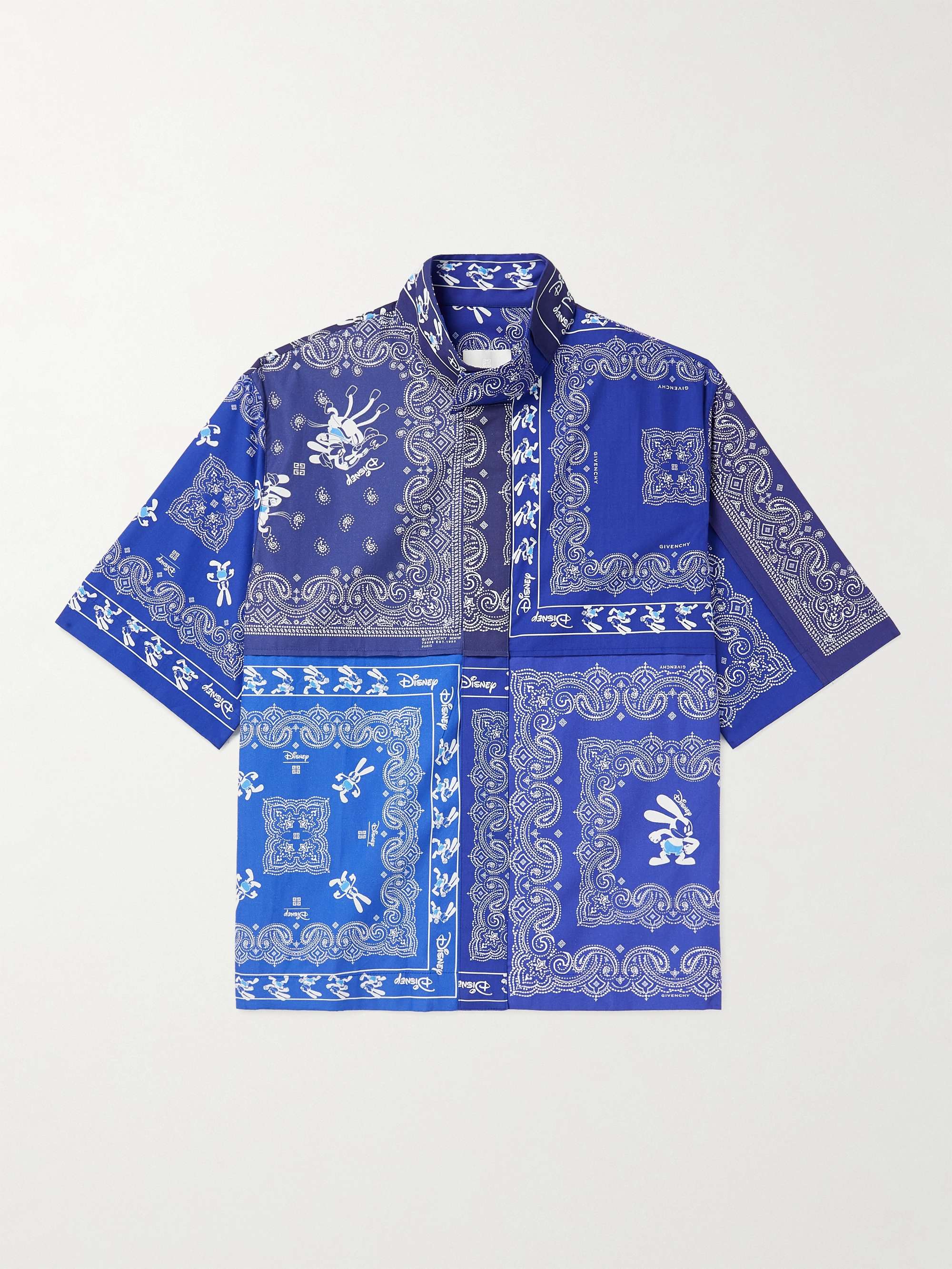 GIVENCHY + Disney Oswald Bandana-Print Cotton-Poplin Zip-Up Shirt for Men |  MR PORTER