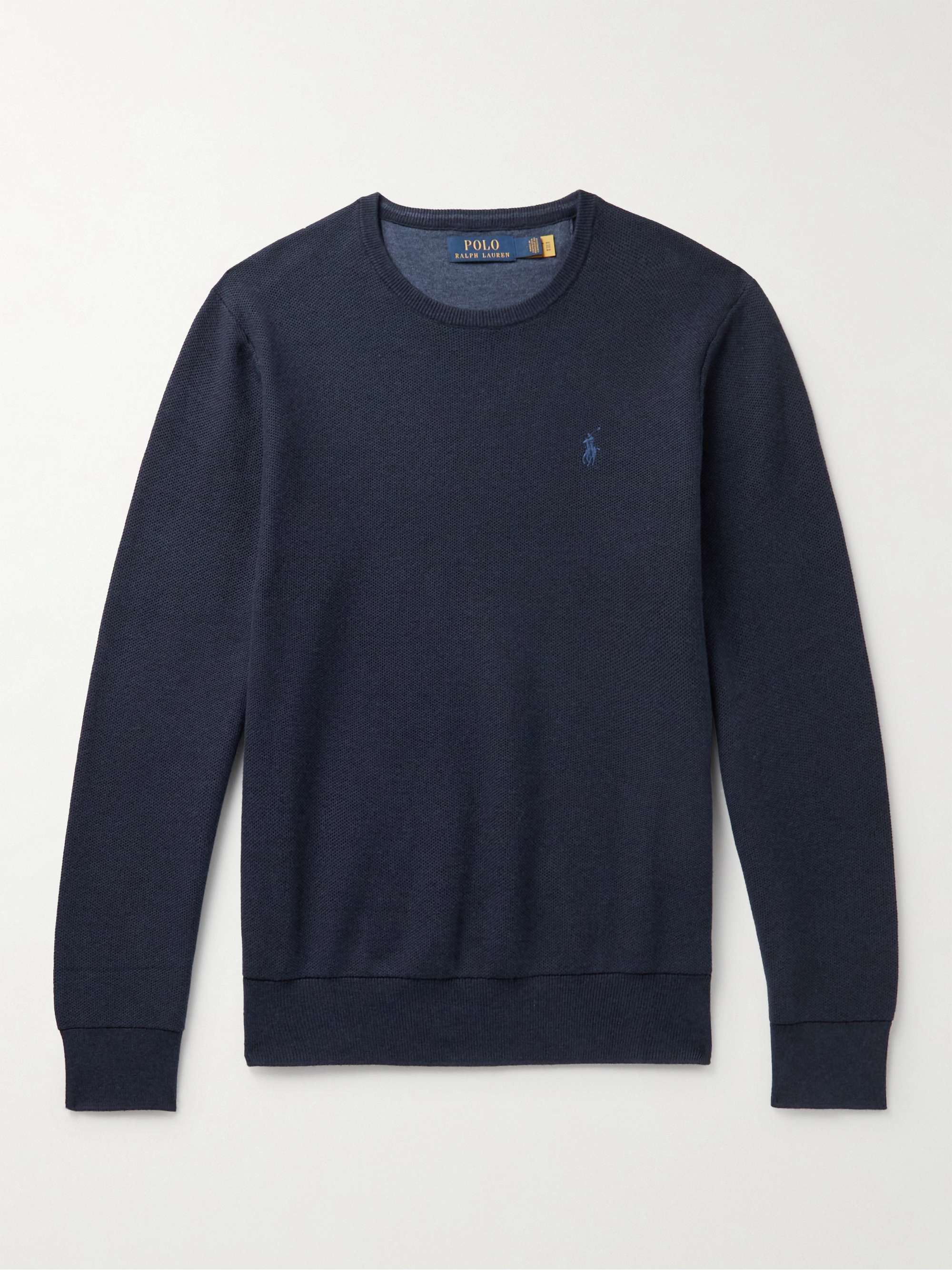 POLO RALPH LAUREN Honeycomb-Knit Cotton Sweater | MR PORTER