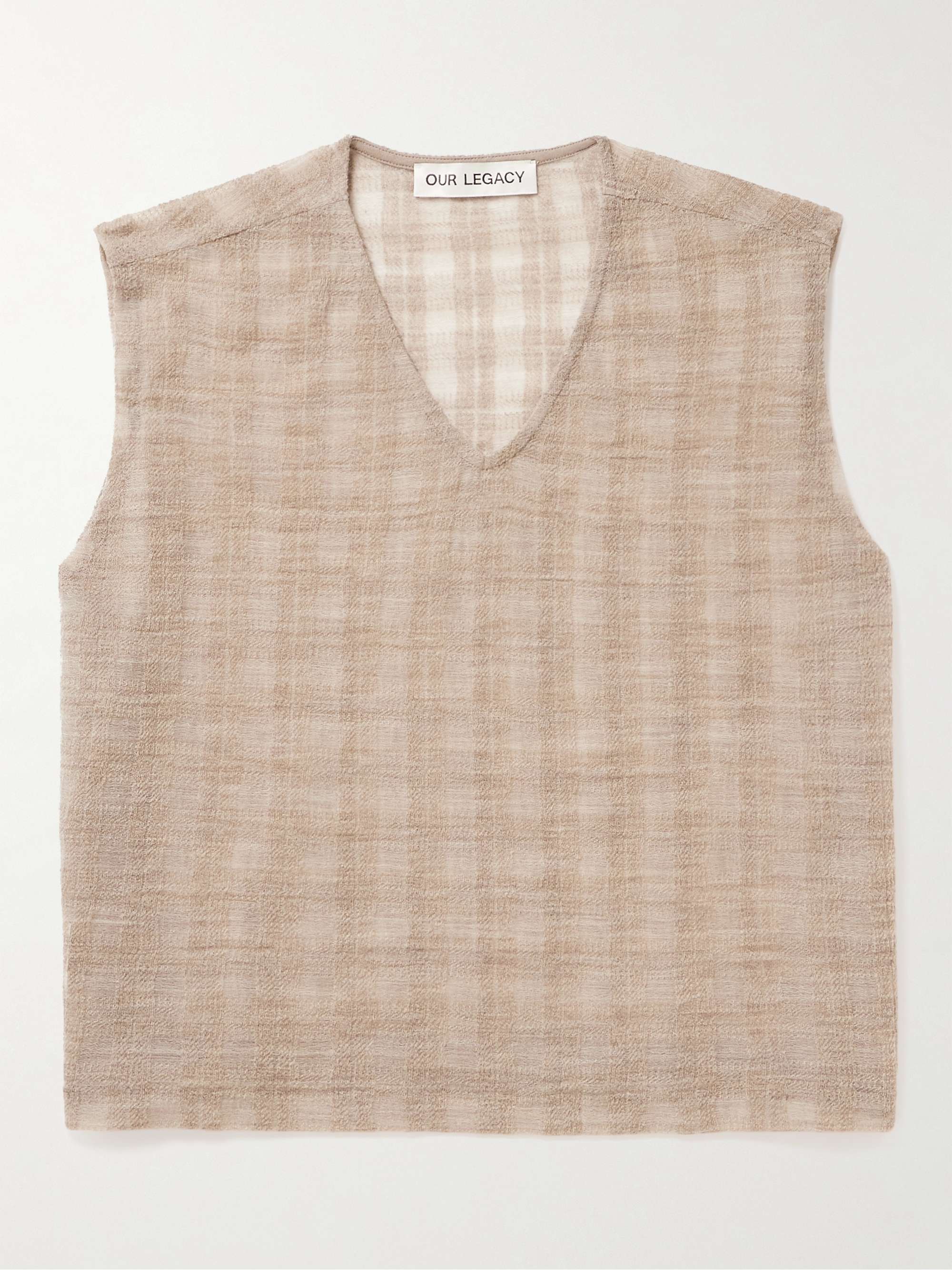 OUR LEGACY Double Lock Checked Wool-Blend Vest for Men | MR PORTER